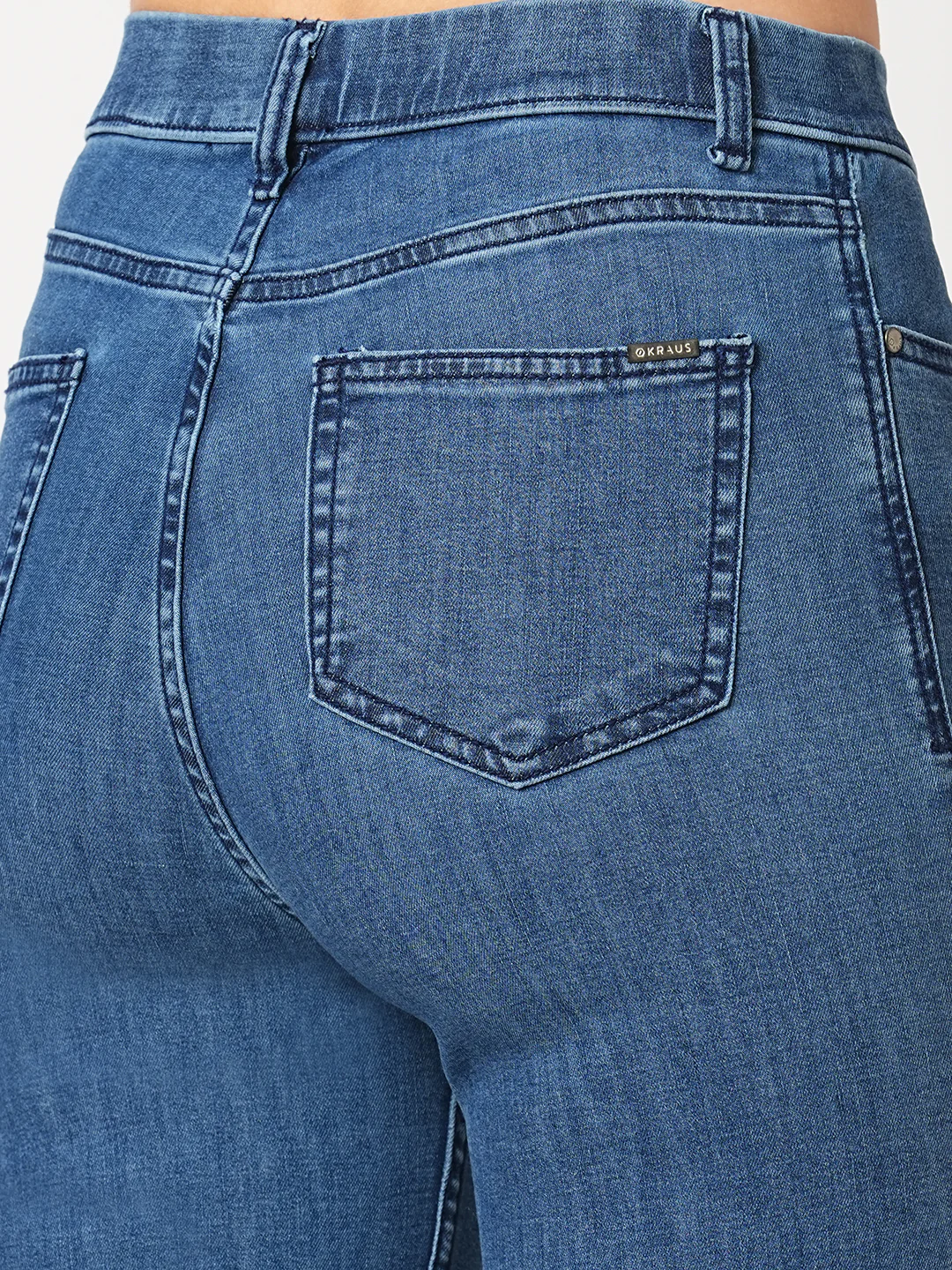 Women Blue High-Rise Straight Fit Jeans - Image 5