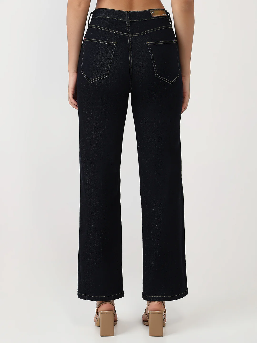 Women Blue High-Rise Straight Jeans - Image 3