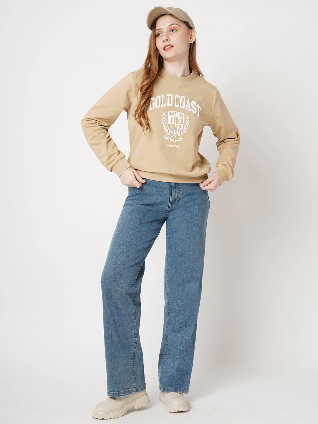Women Blue High-Rise Wide Leg Jeans - Image 4