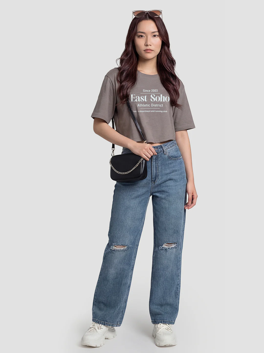 Women Blue High-Rise Wide Leg Jeans