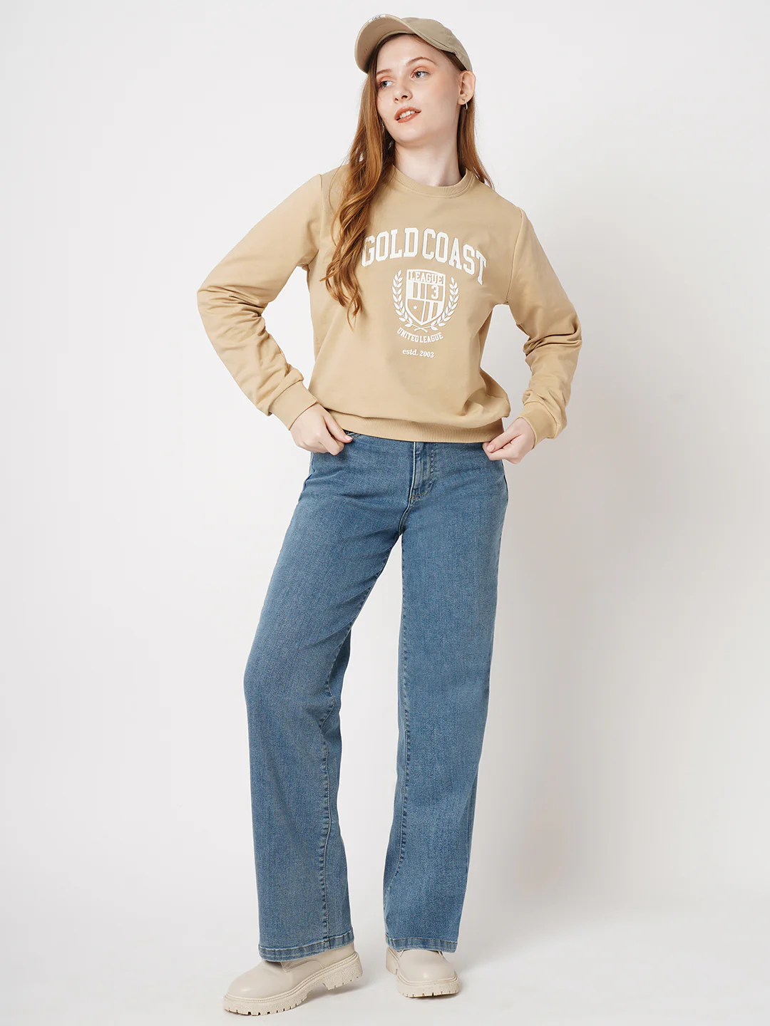 Women Blue High-Rise Wide Leg Jeans - Image 4