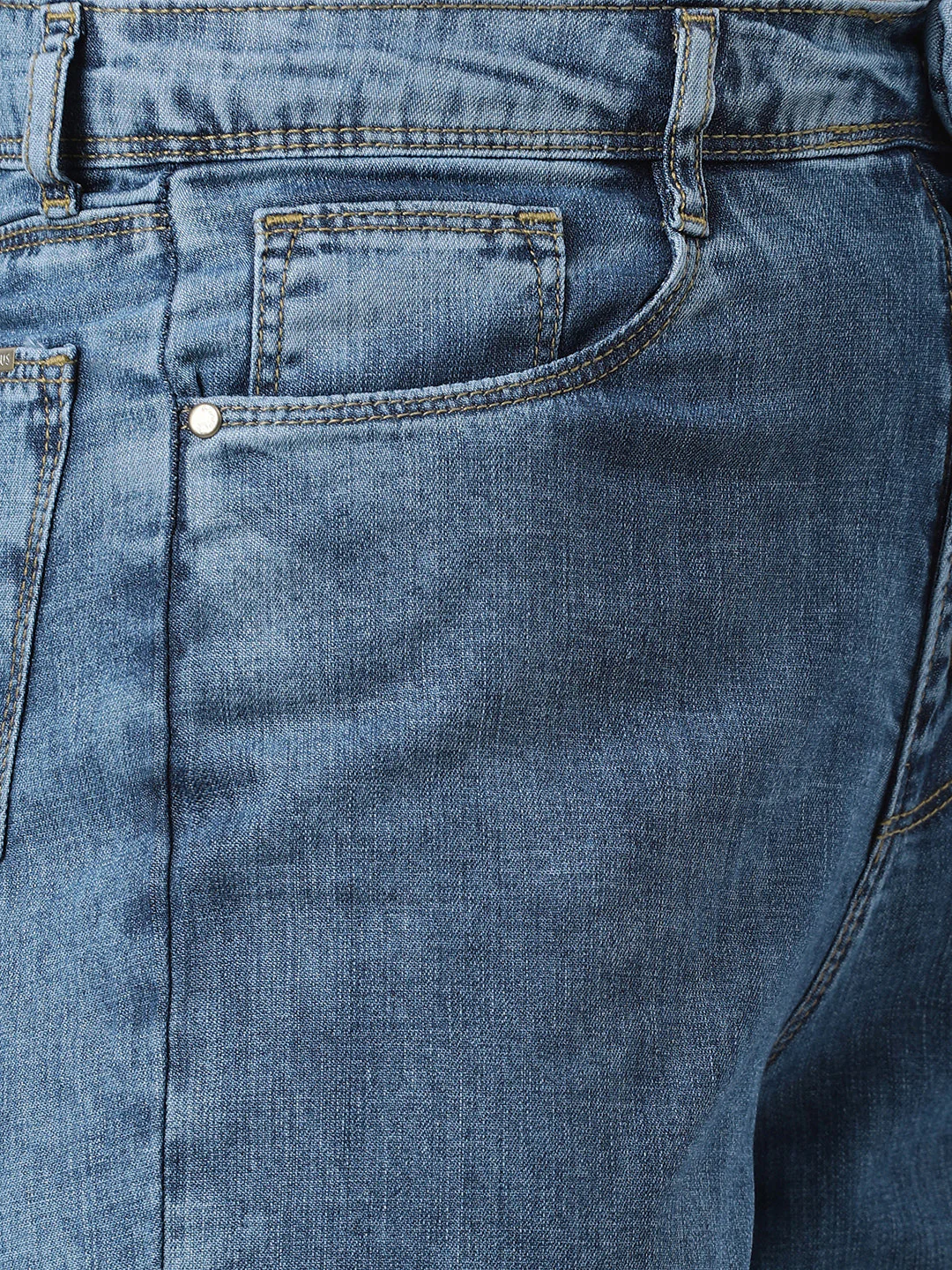 Women Blue High-Rise Wide Leg Jeans - Image 5