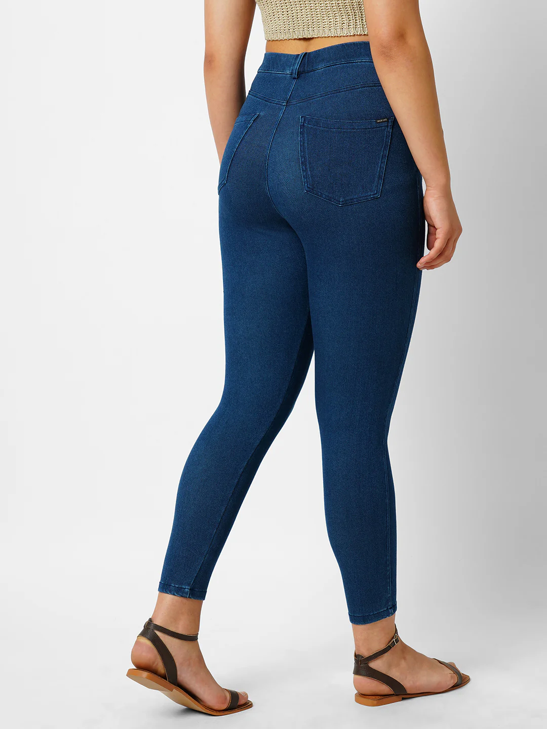 Women Blue Jeggings - Image 3
