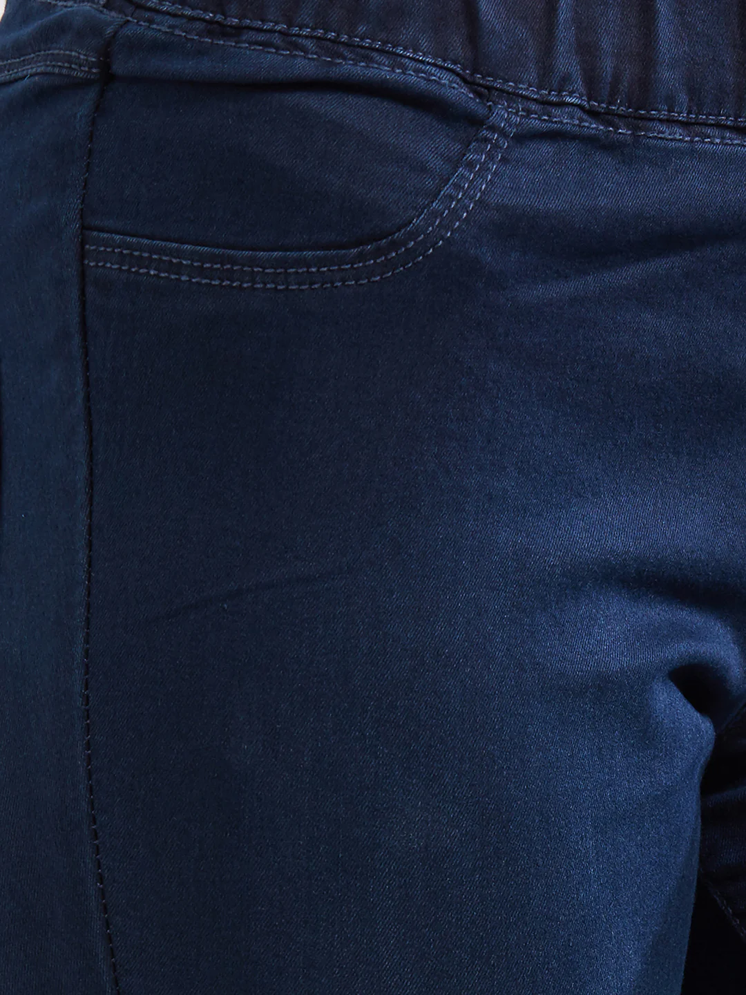 Women Blue Mid-Rise Denim Legging - Image 5