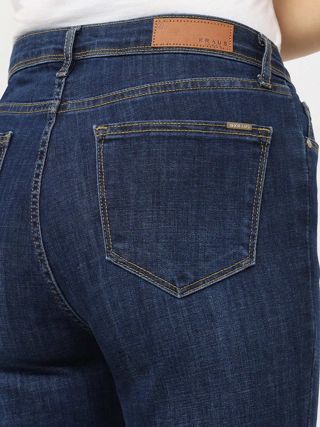 Women Blue Mini Flare Jeans - Image 6