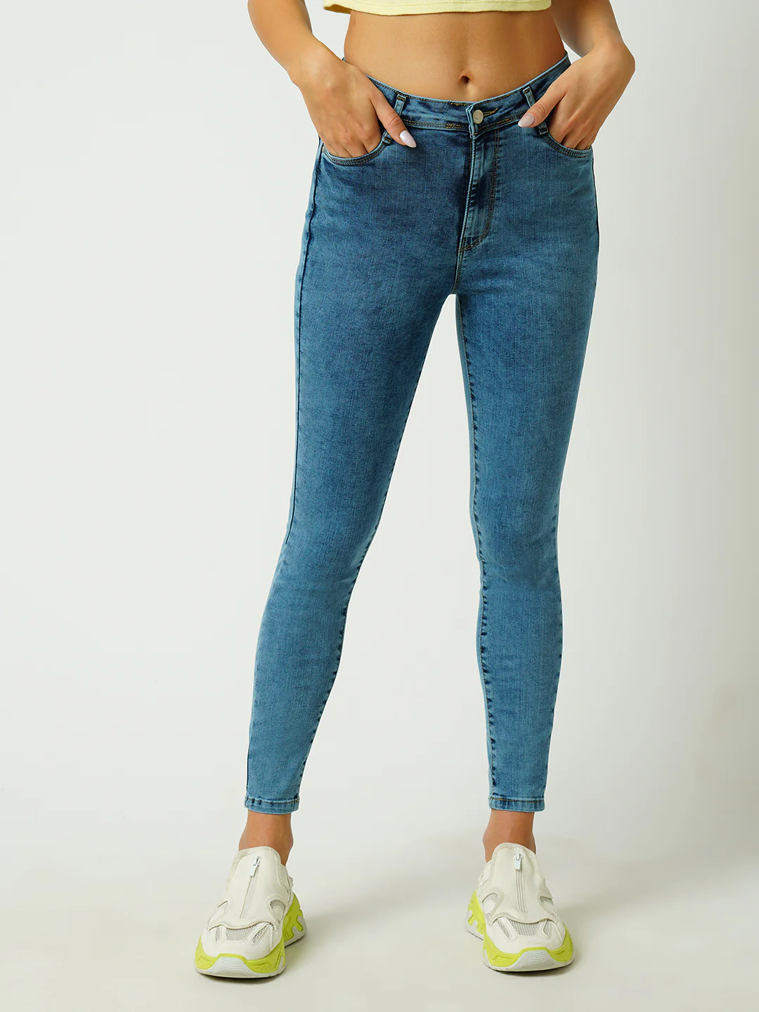 Women Blue Sky High-Rise Skinny Fit Jeans - Image 2