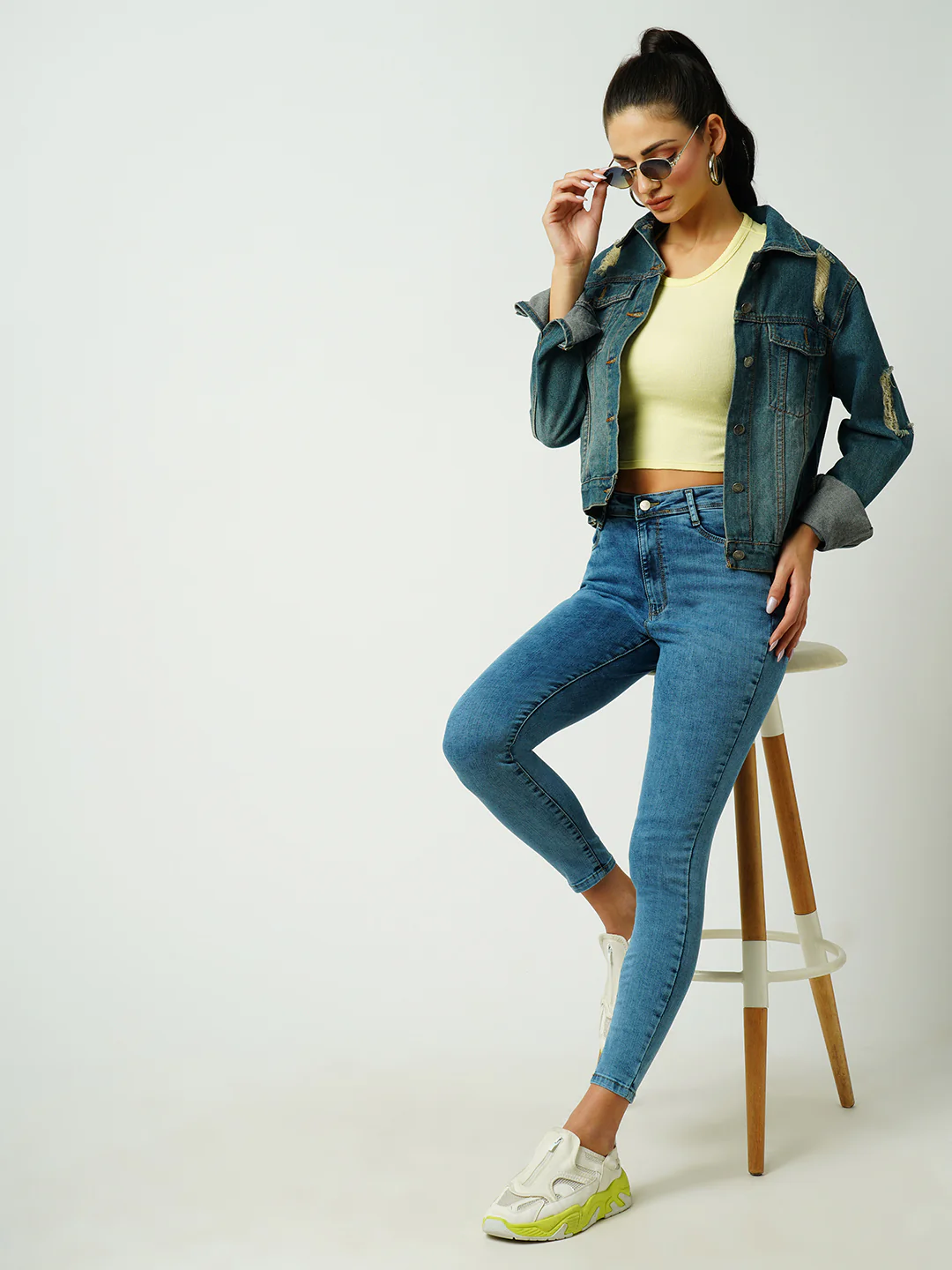 Women Blue Sky High-Rise Skinny Fit Jeans - Image 4