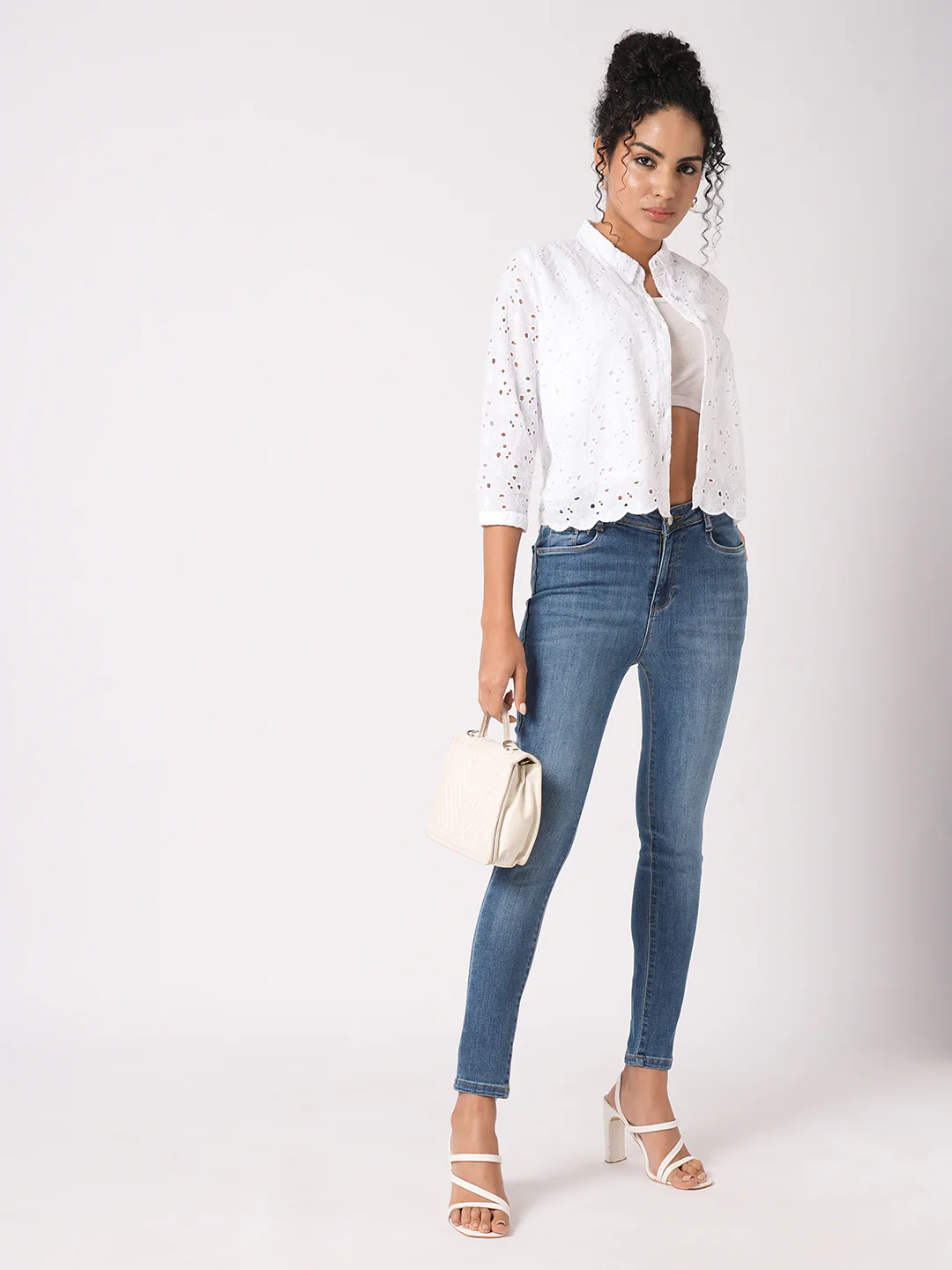 Women Blue Sky High-Rise Skinny Fit Jeans - Image 4