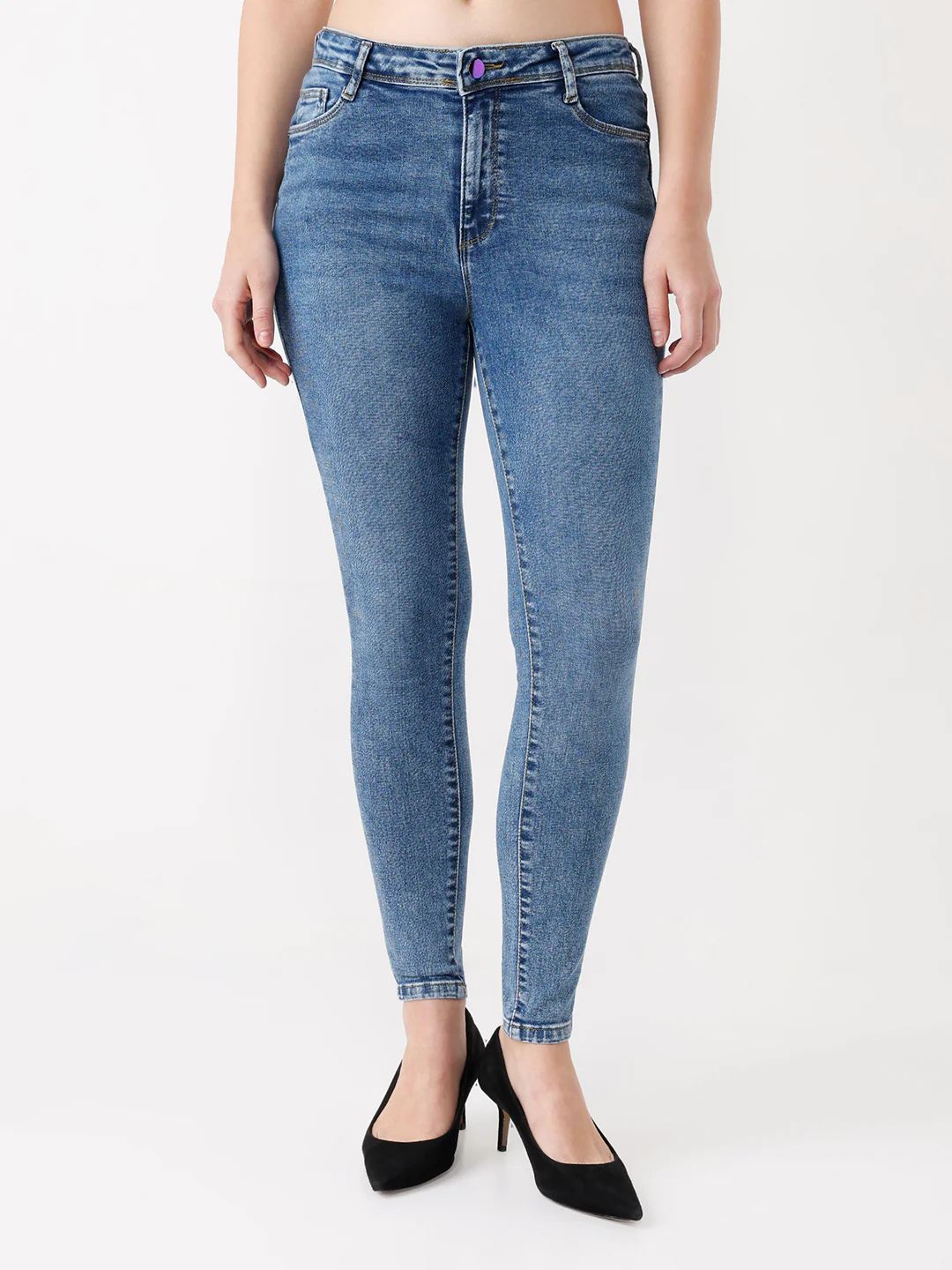 Women Blue Sky High-Rise Skinny Fit Jeans - Image 2