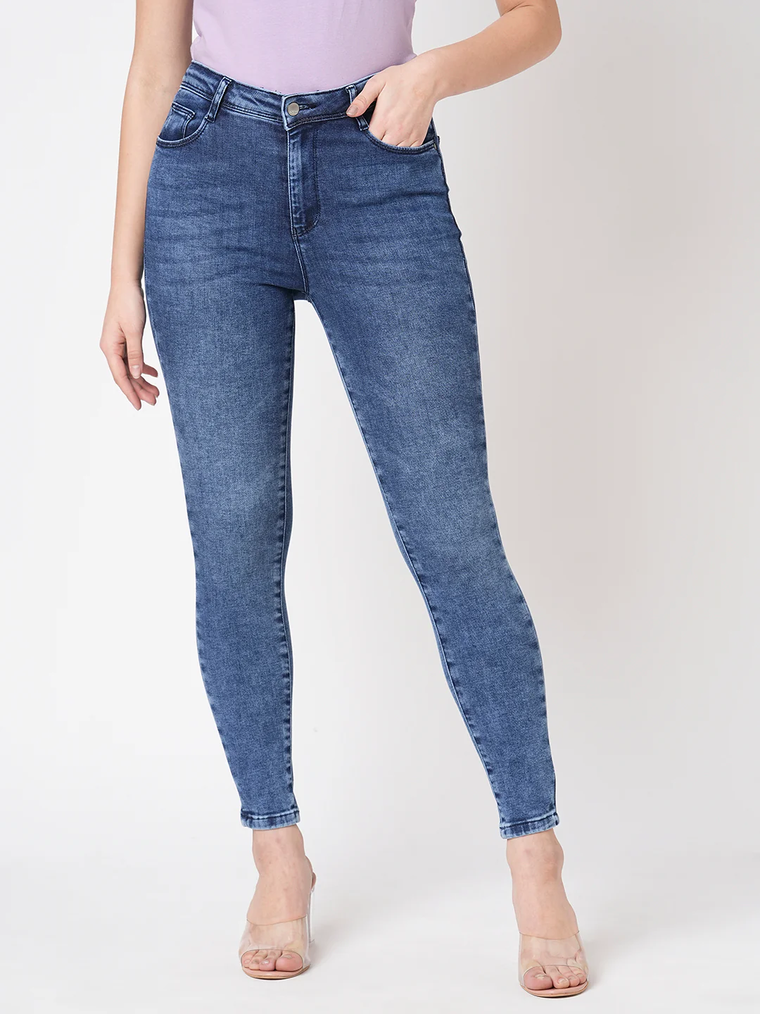 Women Blue Sky High-Rise Skinny Jeans - Image 2