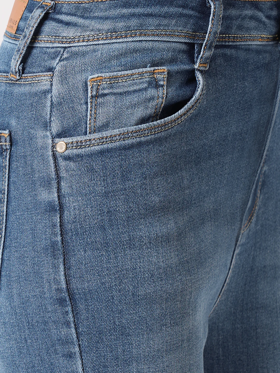 Women Blue Sky High Skinny Jeans - Image 5