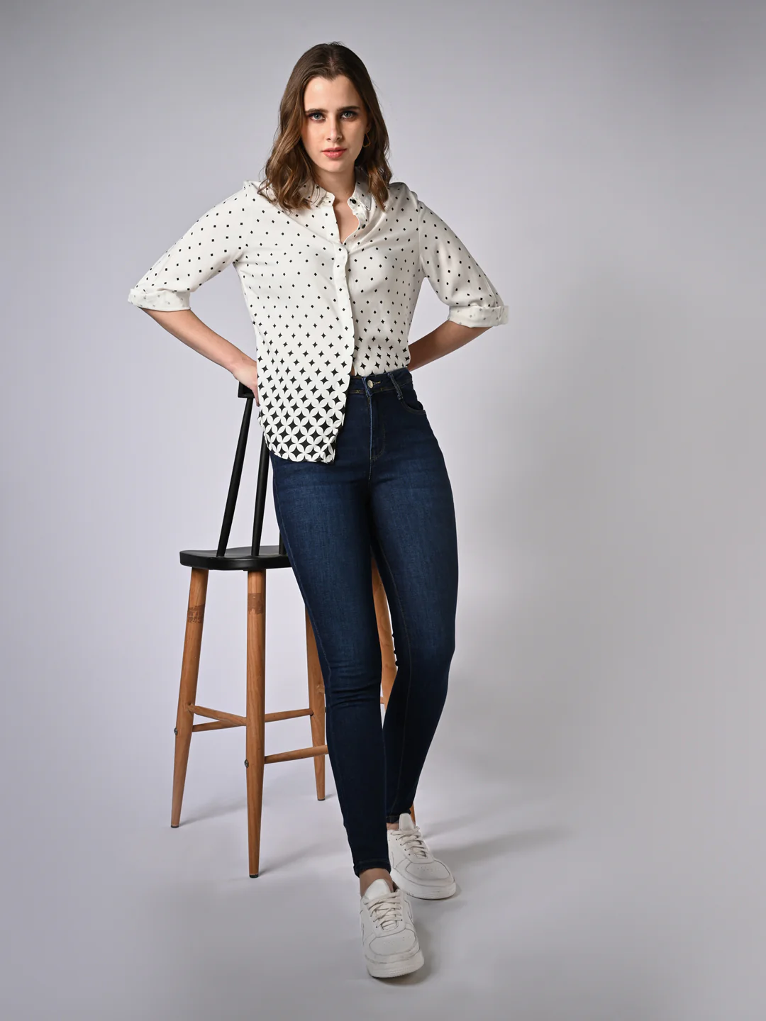 Women Blue Sky High Skinny Jeans