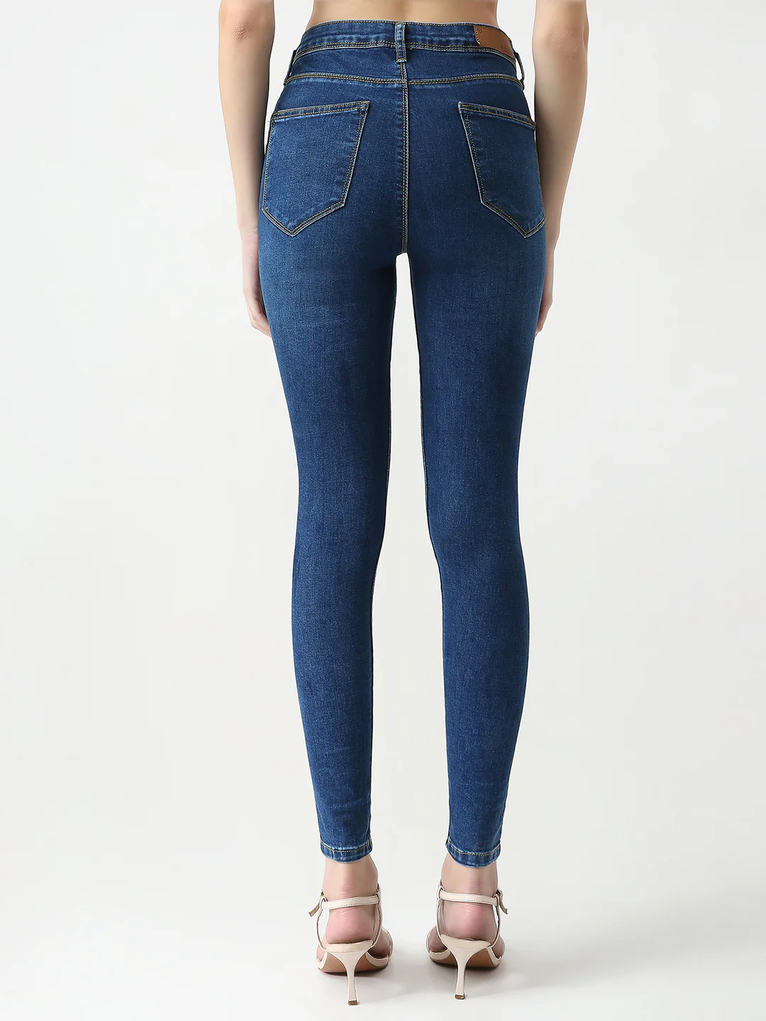Women Blue Sky High Skinny Jeans - Image 3