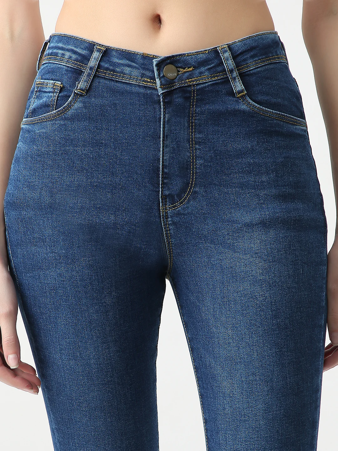 Women Blue Sky High Skinny Jeans - Image 6