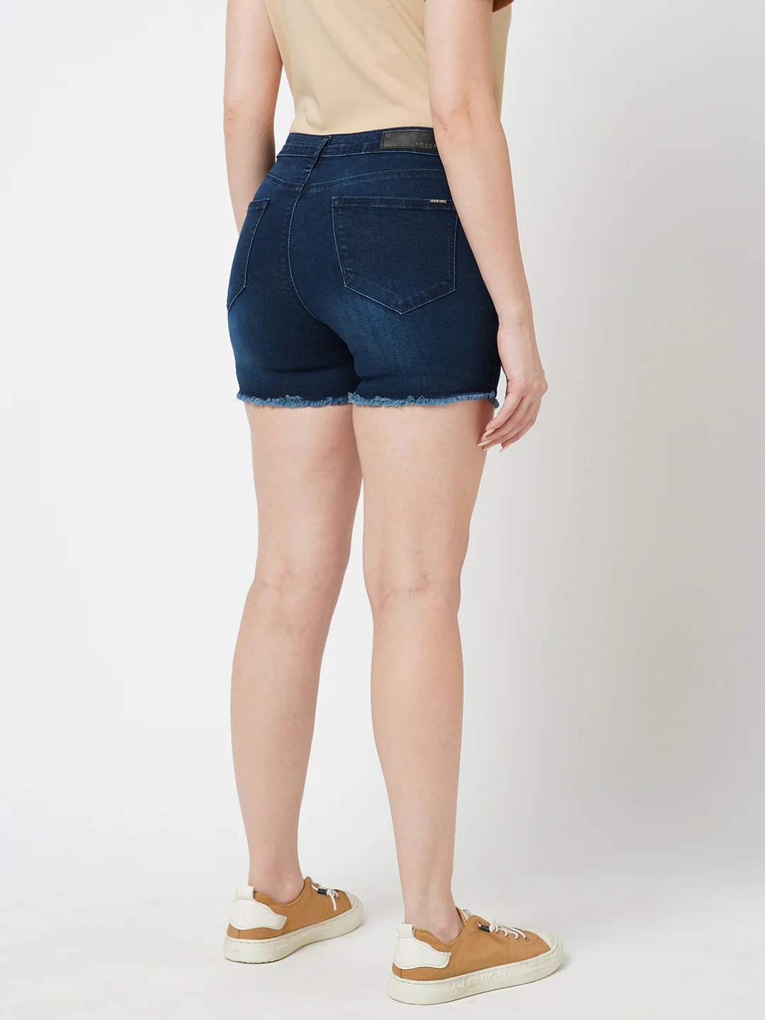 Women Blue Slim Fit Shorts - Image 3