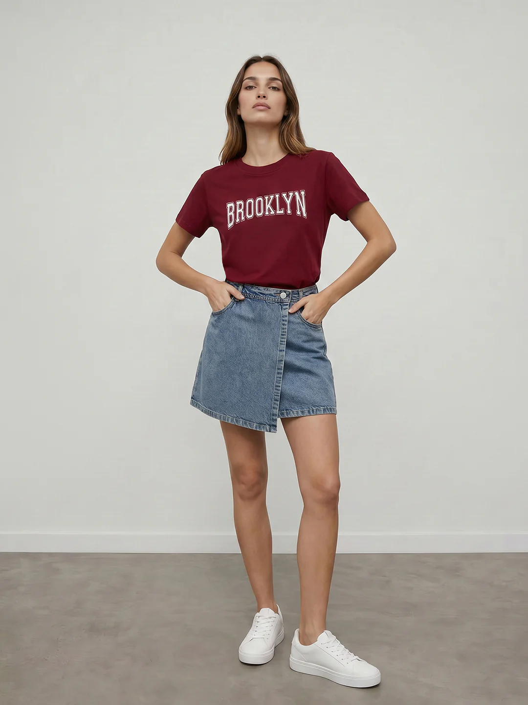 Women Blue Slim Fit Skorts