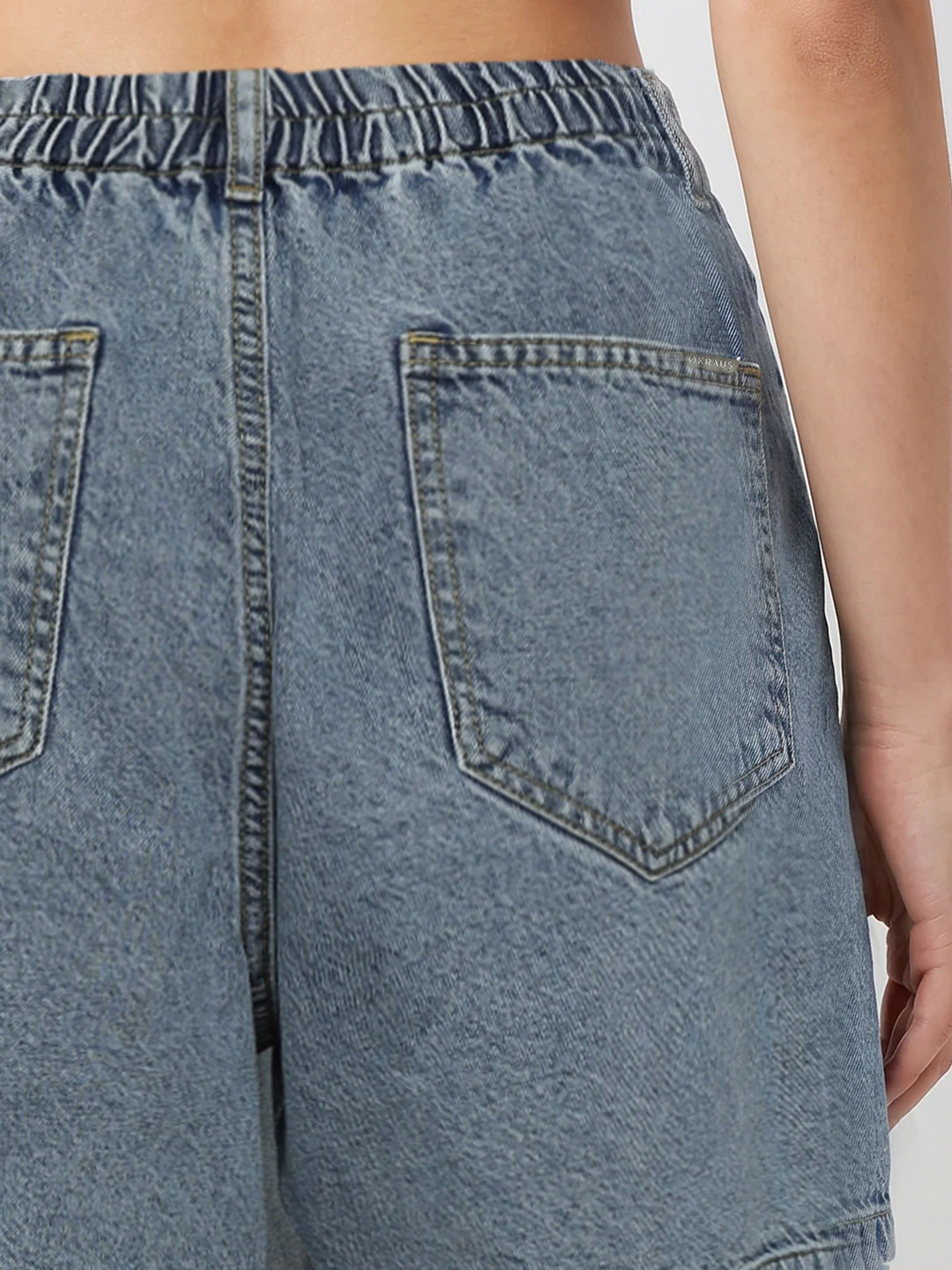 Women Blue Slim Fit Skorts - Image 3