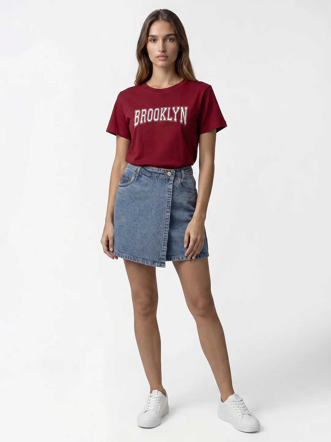 Women Blue Slim Fit Skorts - Image 4