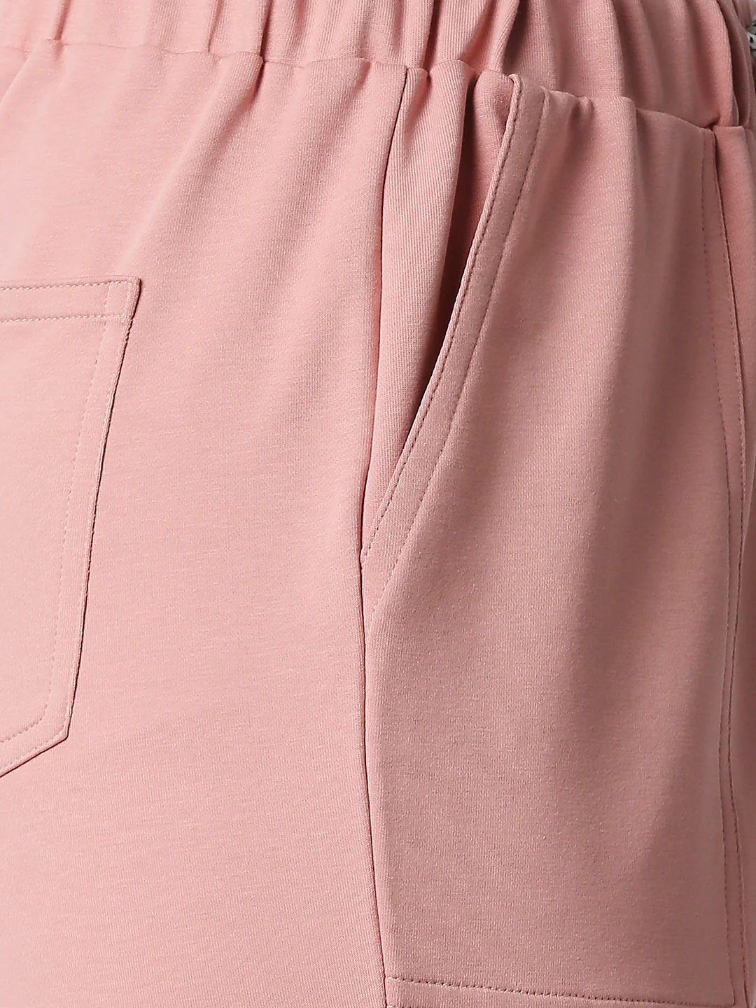 Women Blush Pink Athleisure Joggers - Image 5