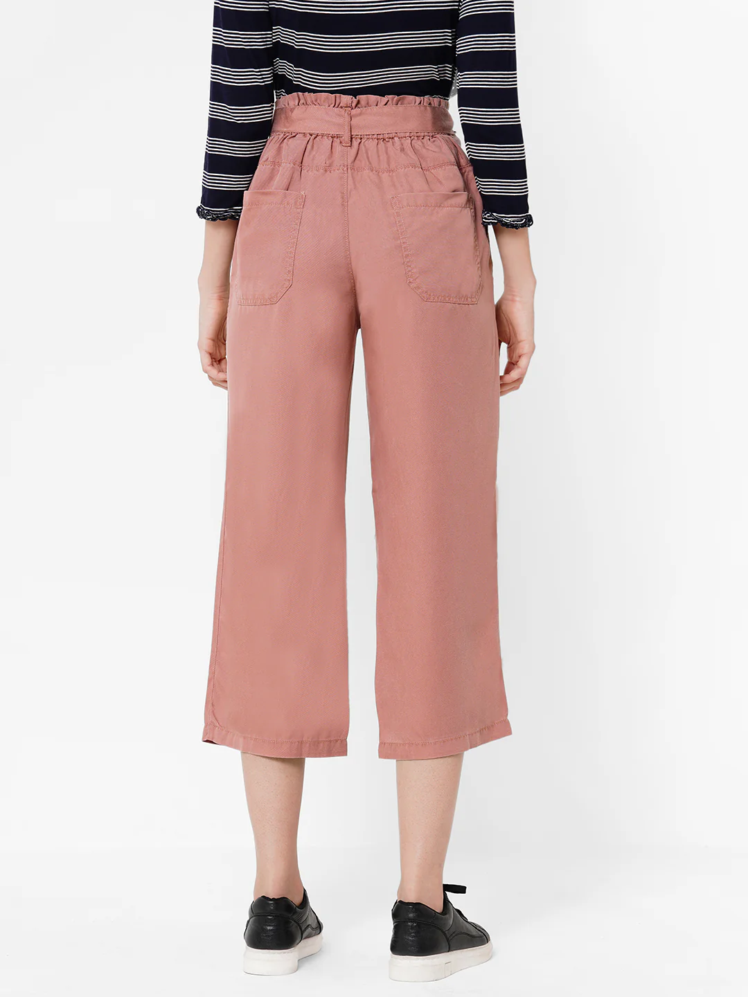 Women Blush Pink Culottes - Image 3