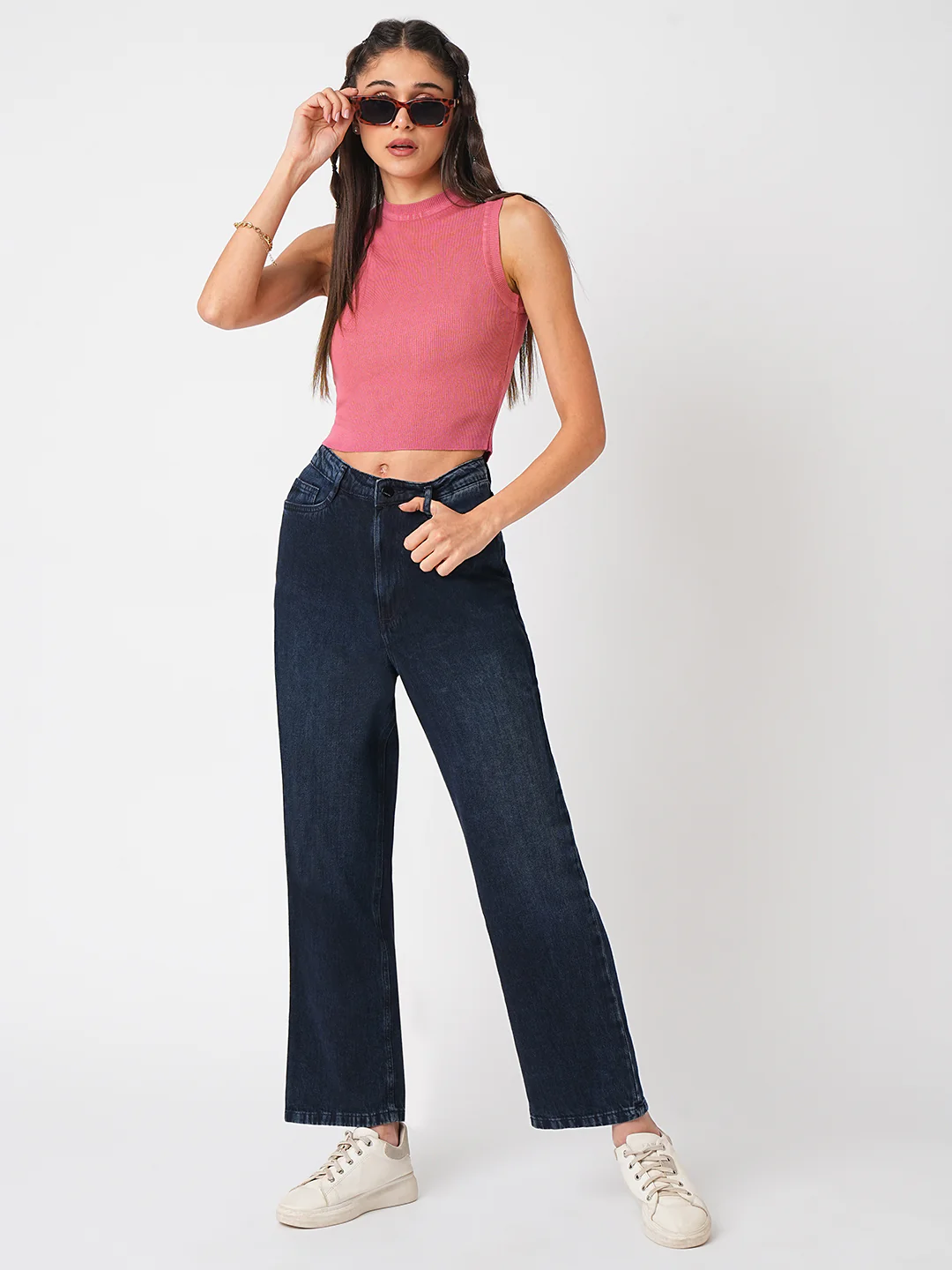 Women Blush Pink Flat Knit