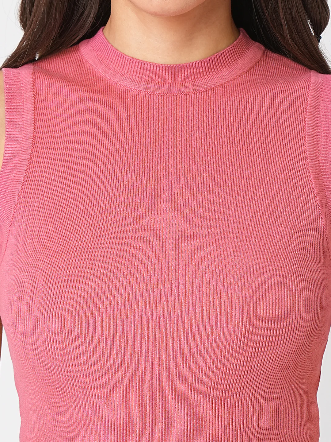 Women Blush Pink Flat Knit - Image 5
