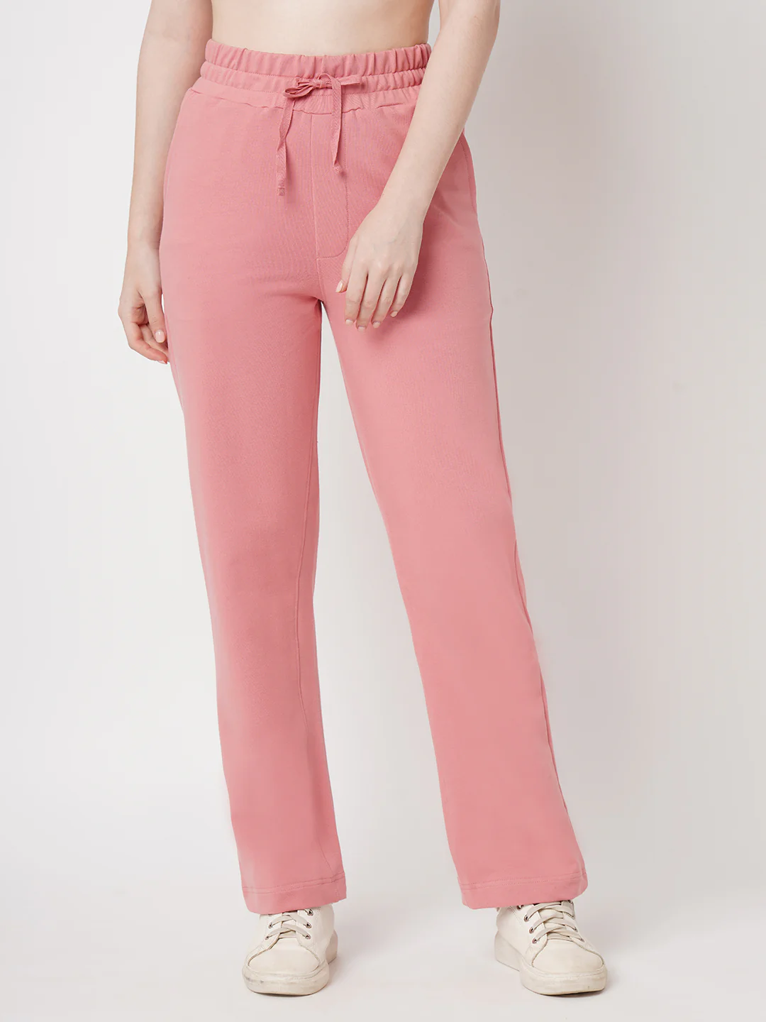 Women Blush Pink High-Rise Straight Fit Jeggings - Image 2