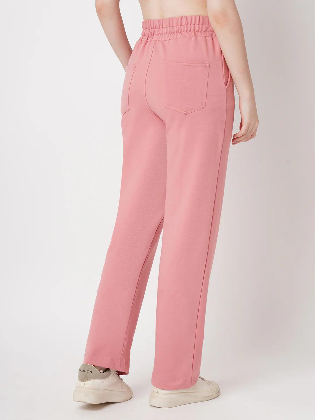 Women Blush Pink High-Rise Straight Fit Jeggings - Image 3