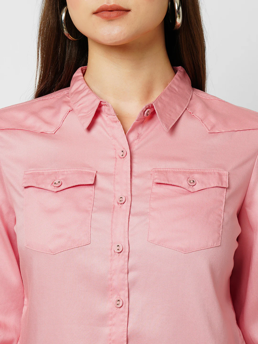 Women Blush Pink Shirt - Image 4