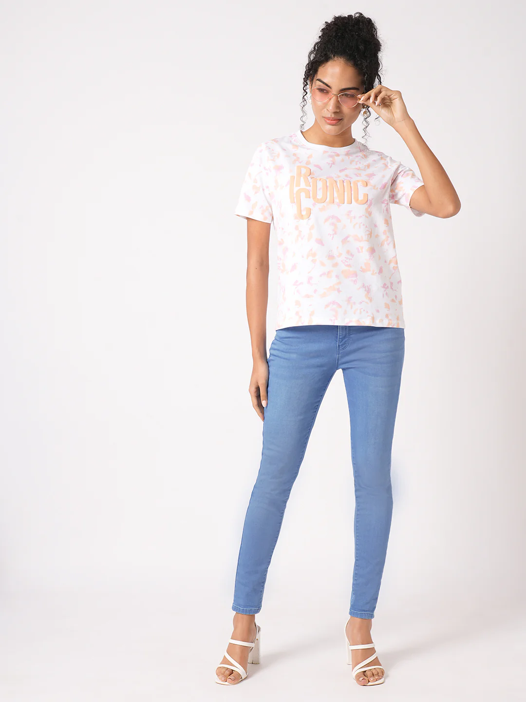 Women Bruno Blue High-Rise Skinny Jeans - Image 4