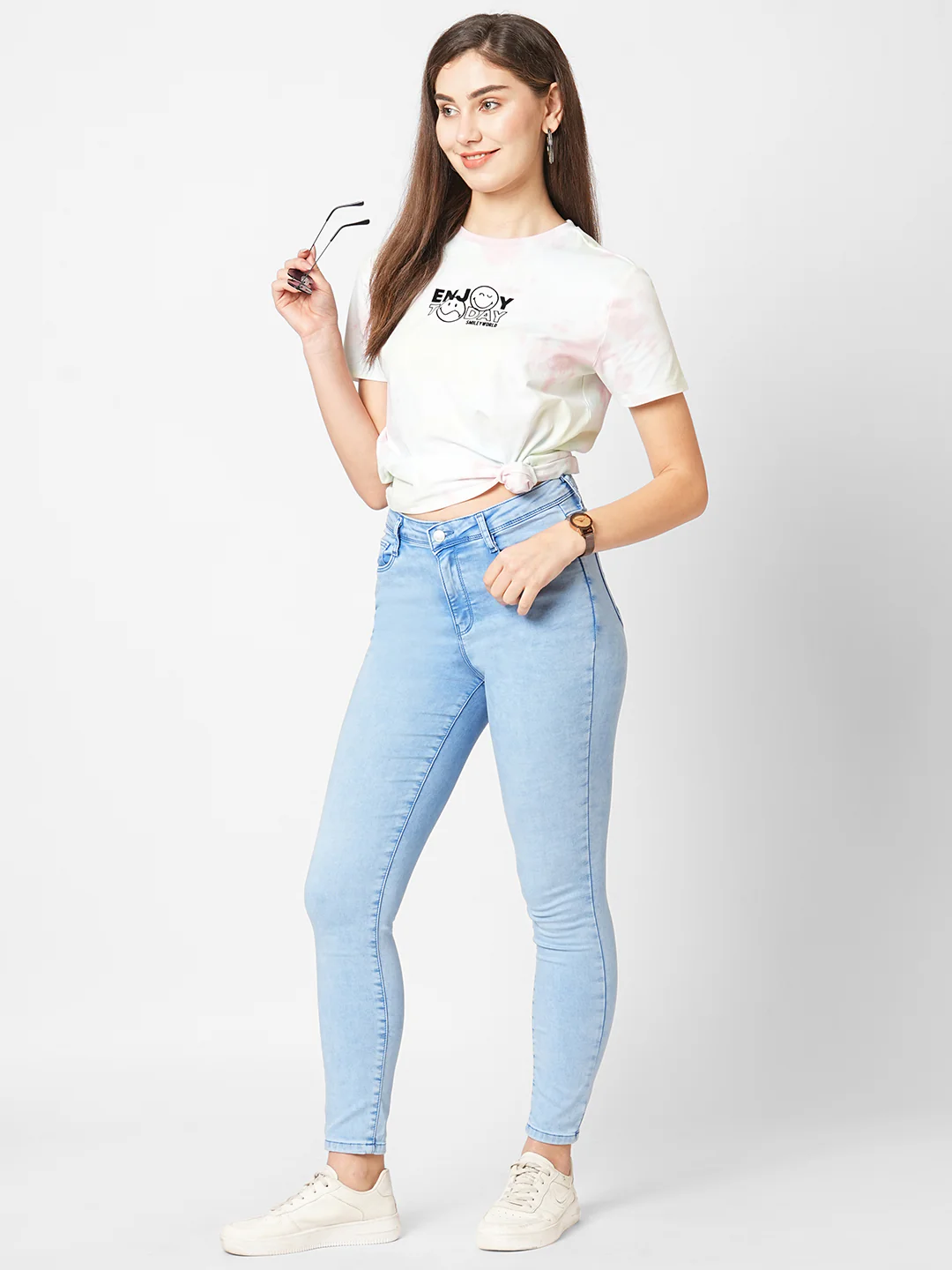 Women Bruno Blue High-Rise Skinny Jeans