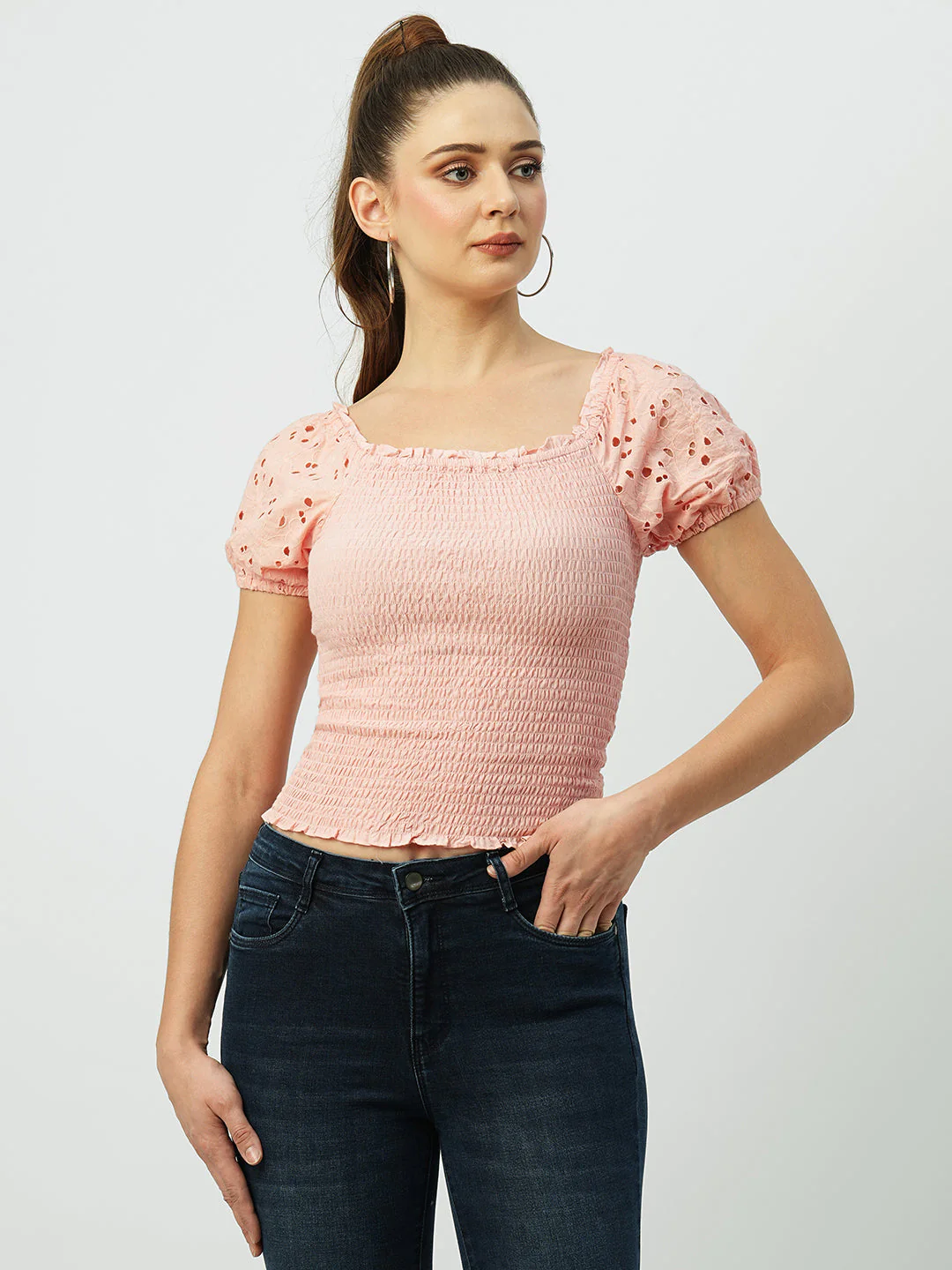 Women Bubblegum Pink Top - Image 2