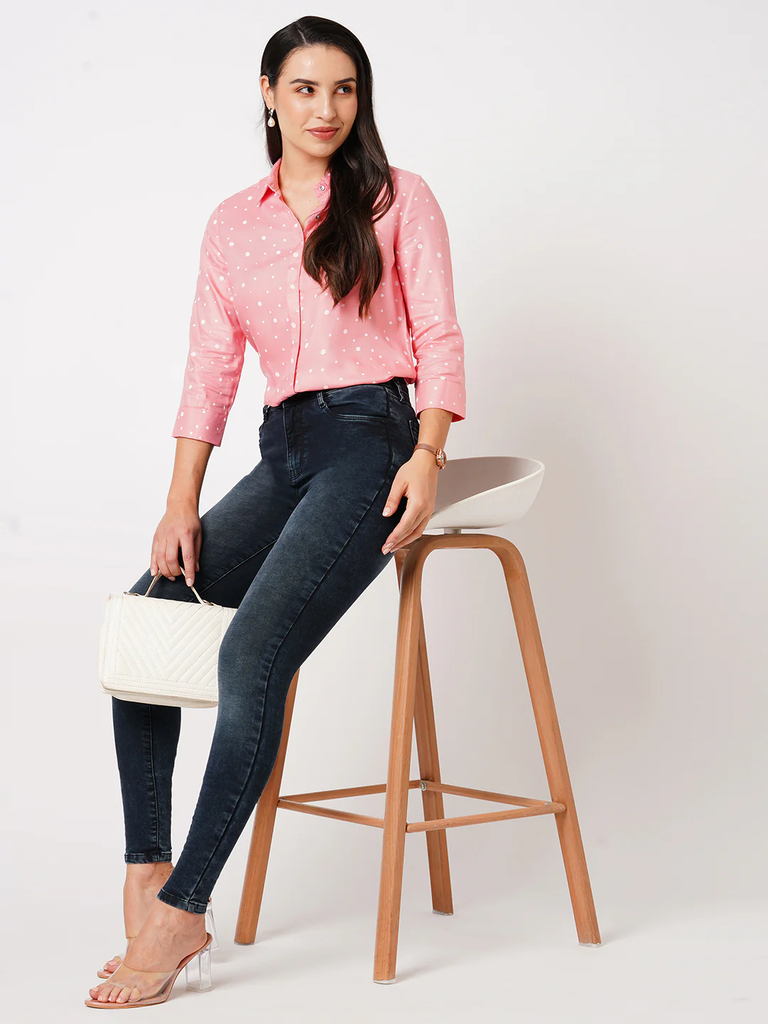 Women Carbon Black High-Rise Skinny Jeans
