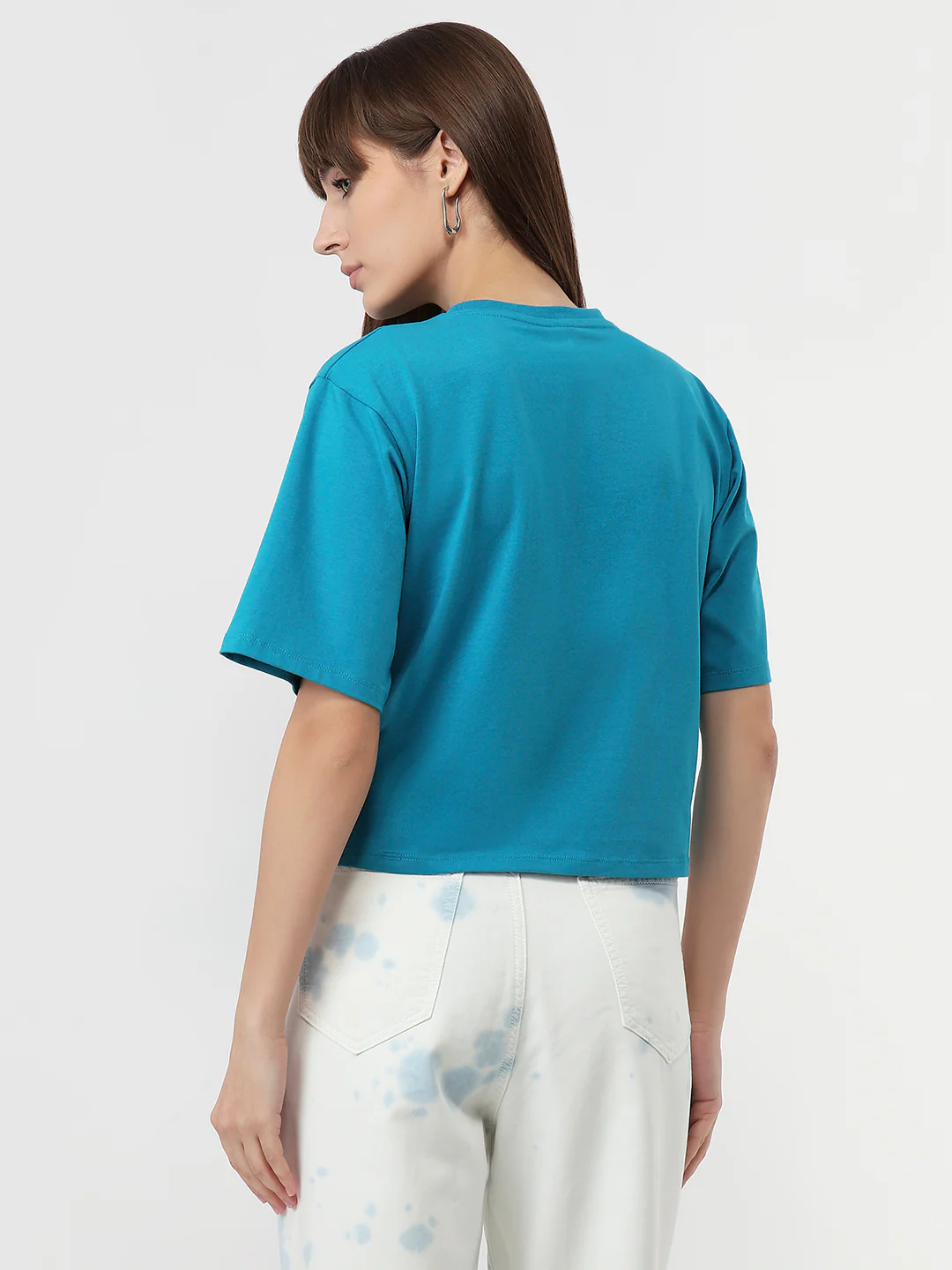 Women Caribbean Sea Graphic Crop Tees - Image 3