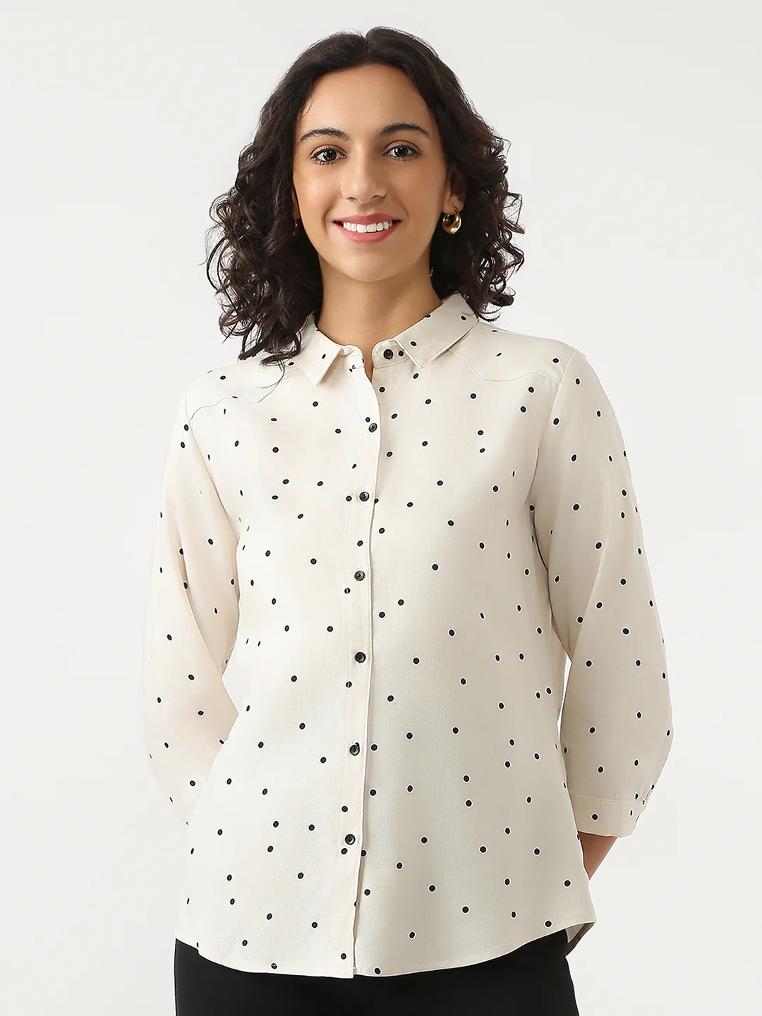 Women Chalk Printed Shirt - Image 2