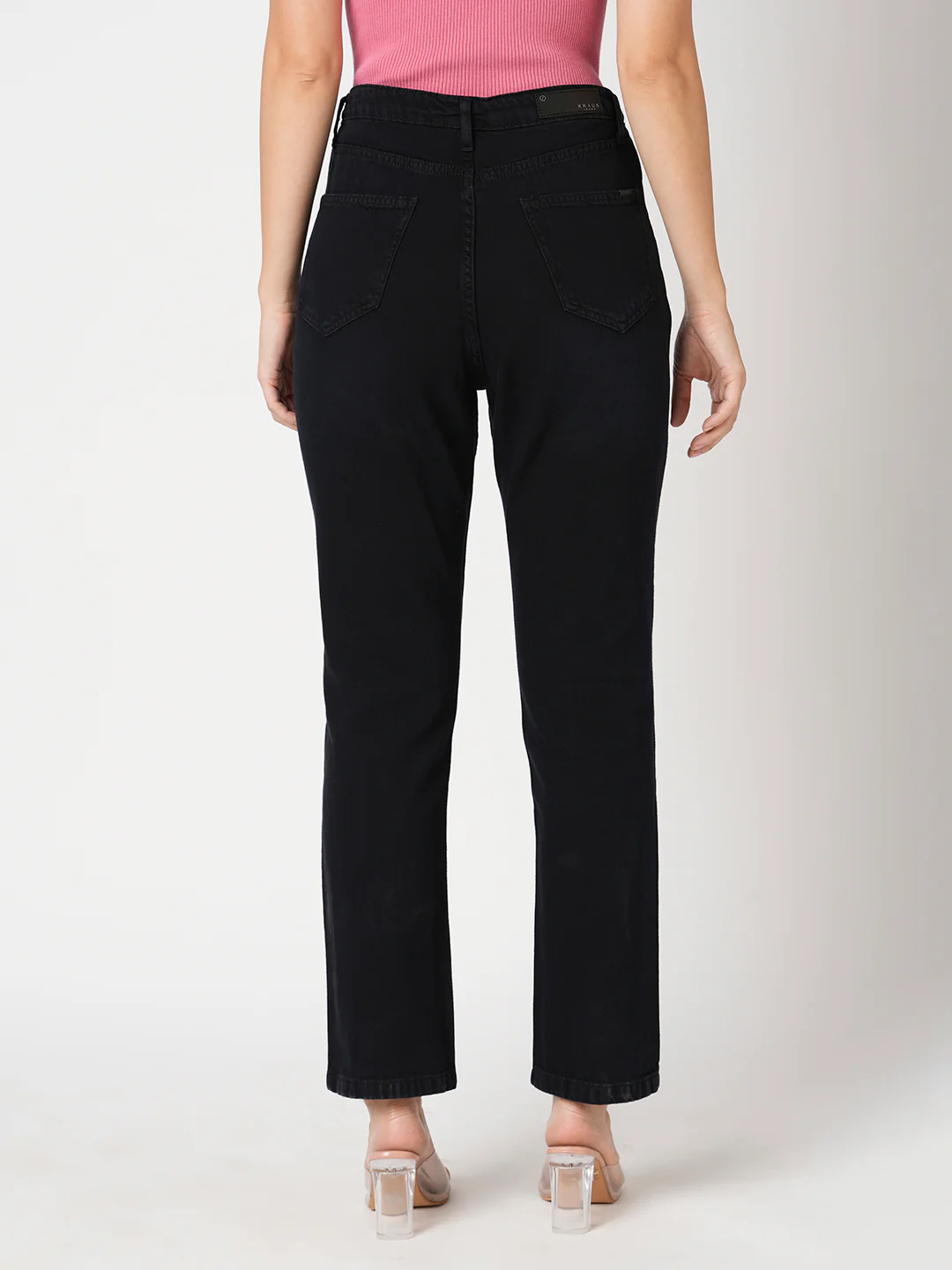 Women Charcoal Blue Relax Straight Fit Jeans - Image 3