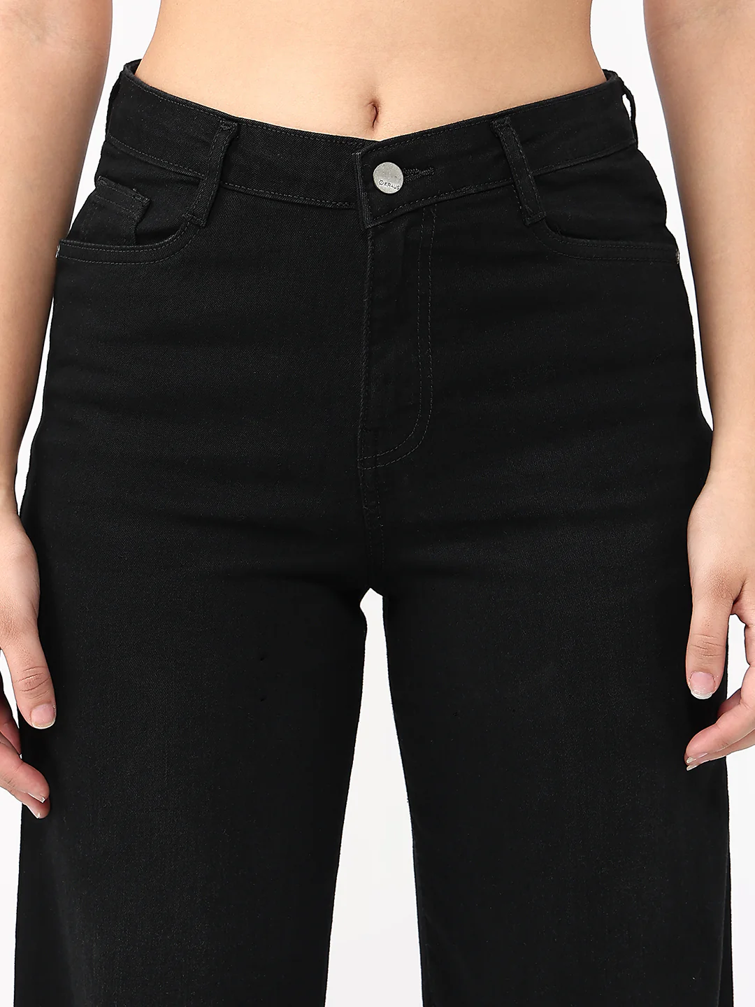 Women Charcoal High-Rise Straight Fit Jeans - Image 4