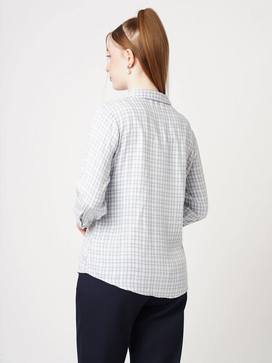 Women Checked Shirt - Image 3