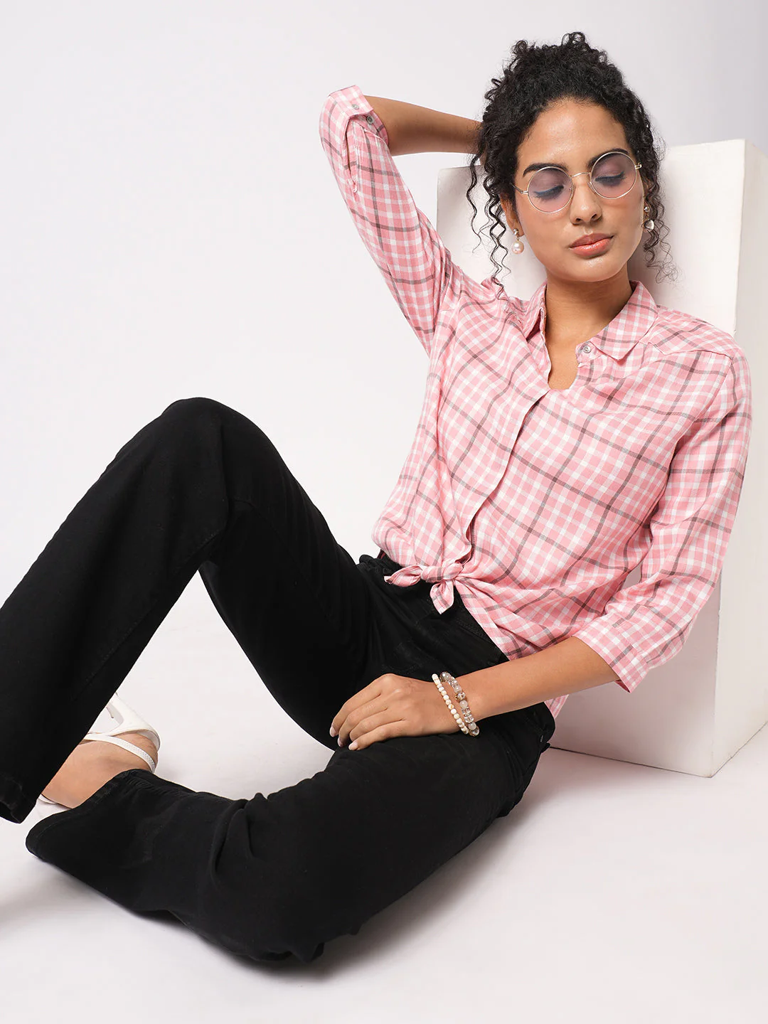 Women Checked Shirt - Image 4