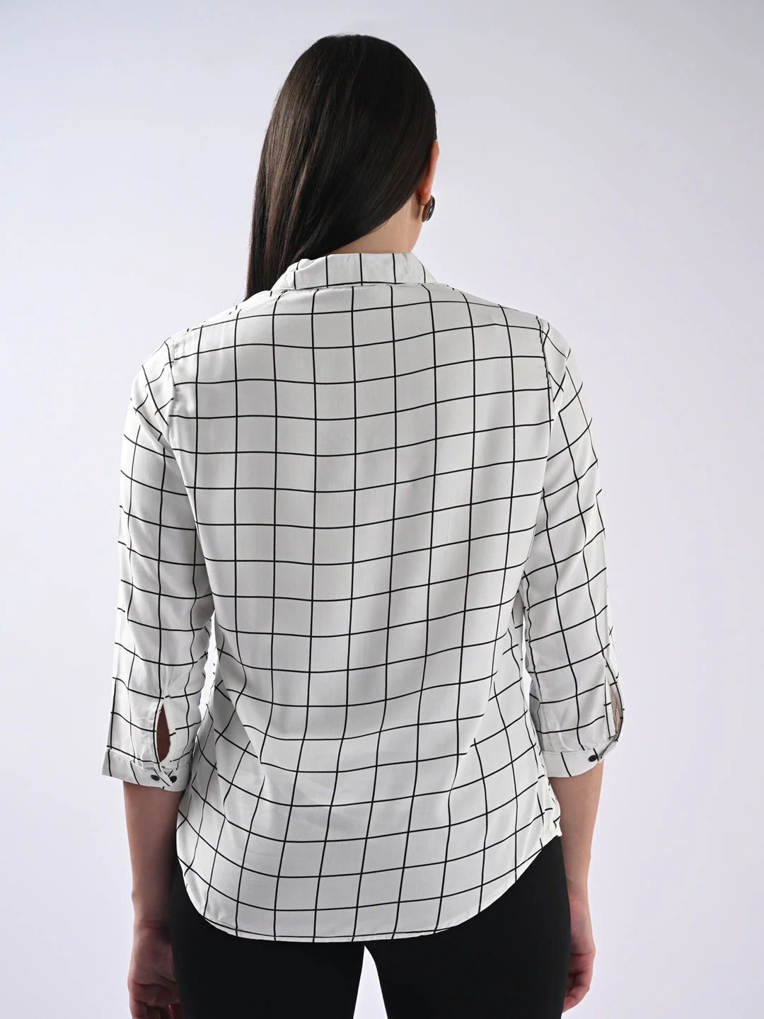 Women Checked Shirt - Image 3