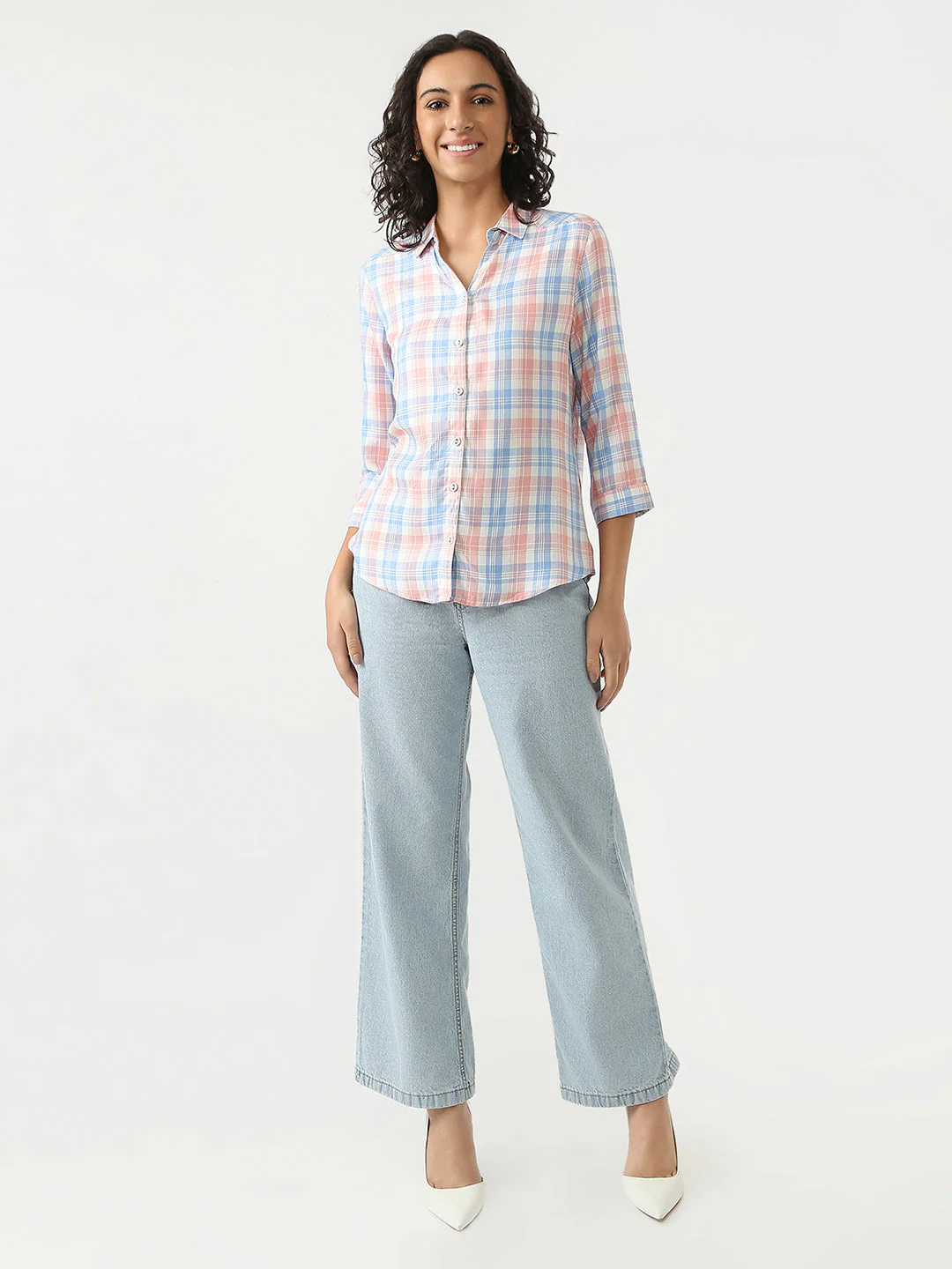 Women Checks Shirt - Image 2