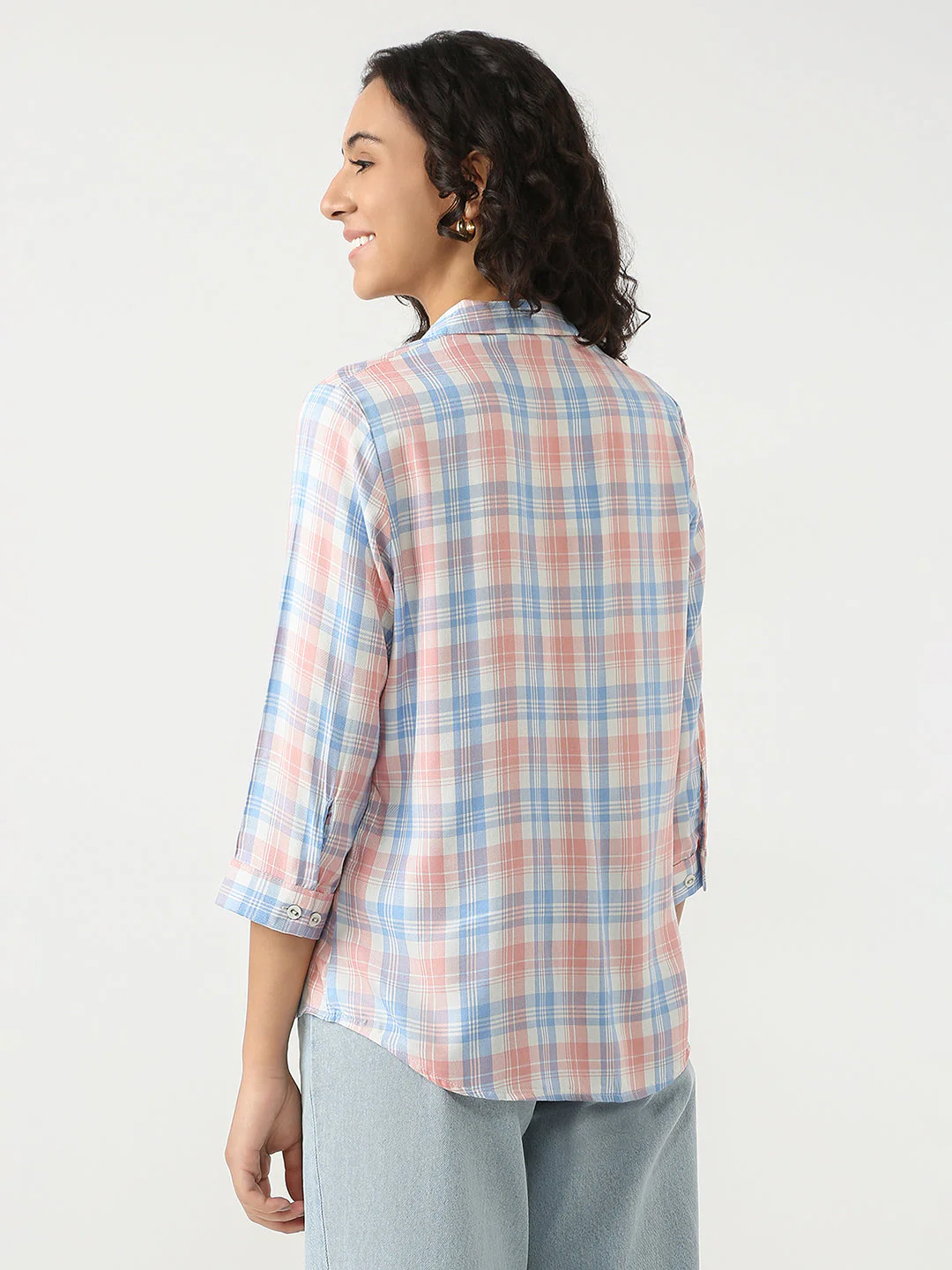 Women Checks Shirt - Image 3