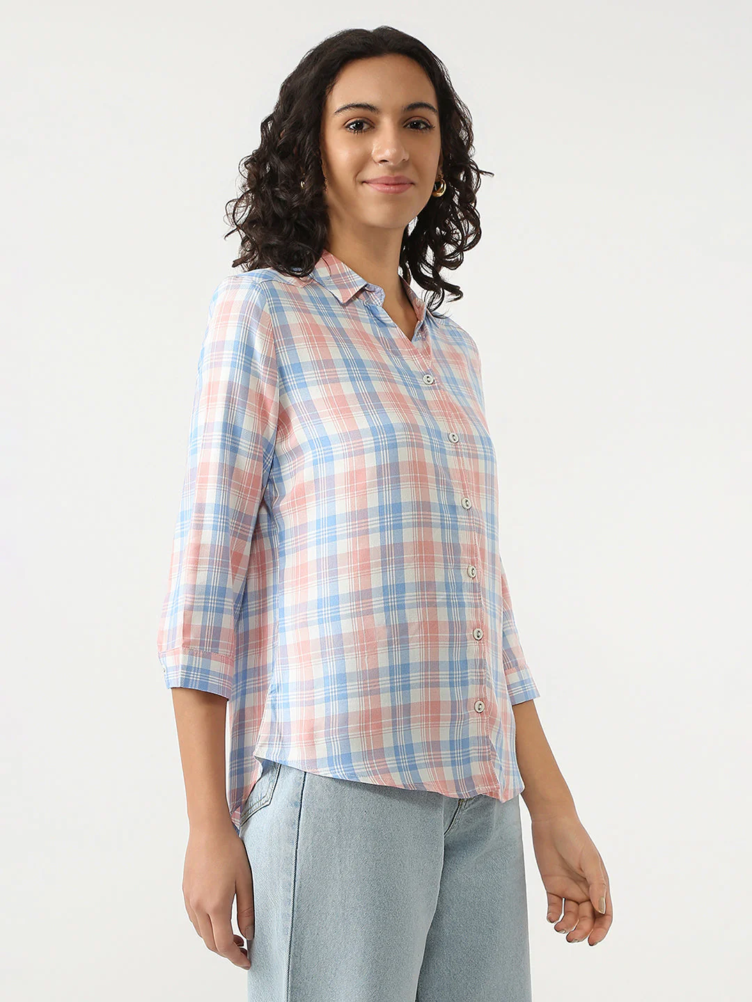 Women Checks Shirt - Image 5