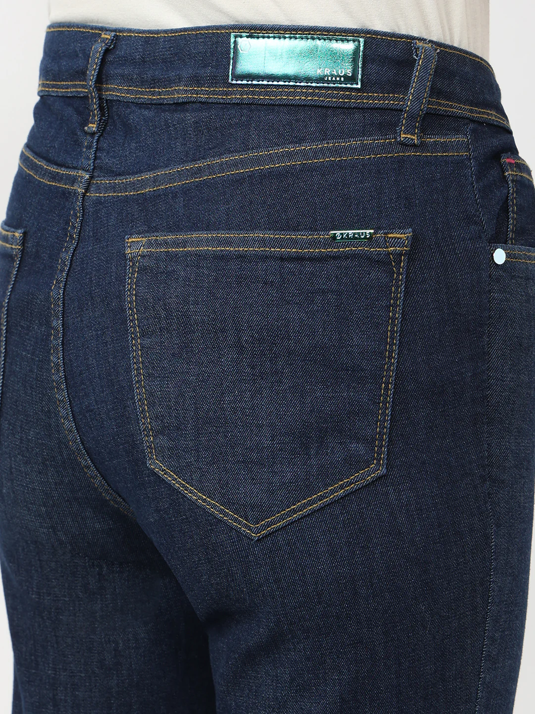 Women Dark Blue High-Rise Flare Jeans - Image 6