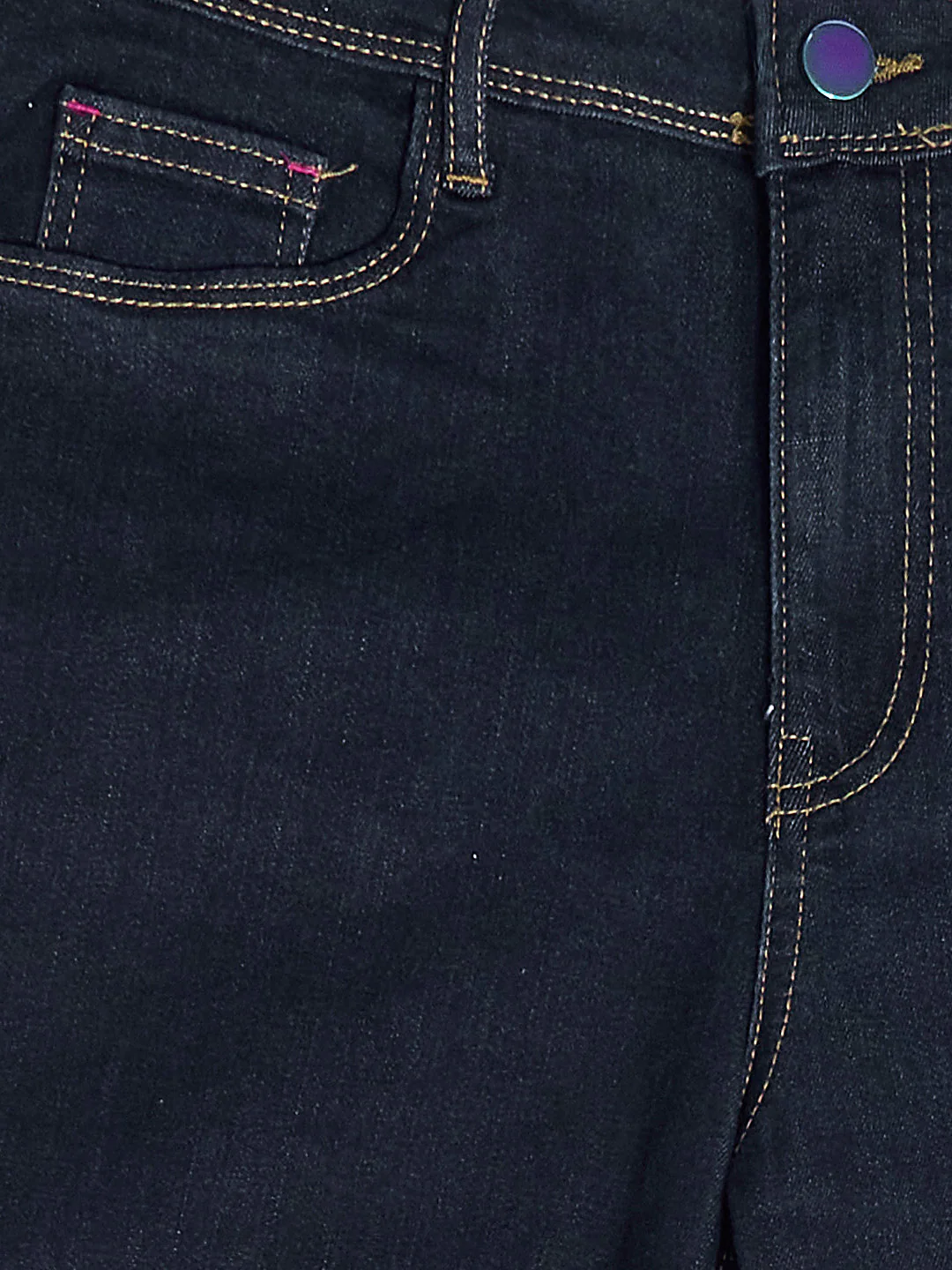 Women Dark Blue High-Rise Flare Jeans - Image 5