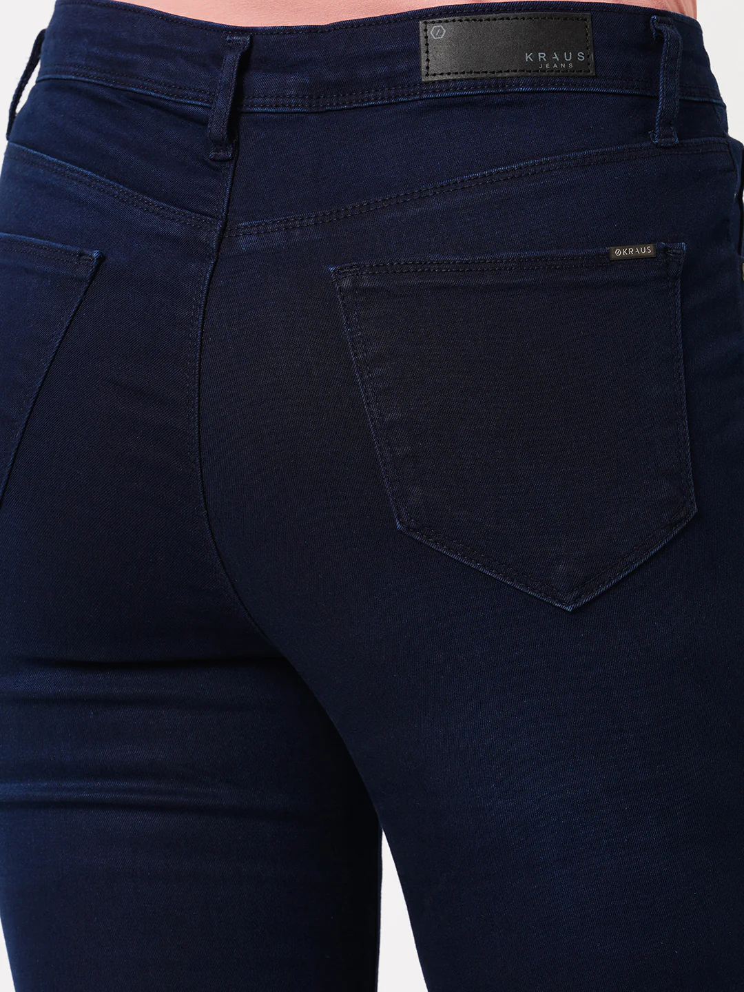 Women Dark Blue High-Rise Flare Jeans - Image 7