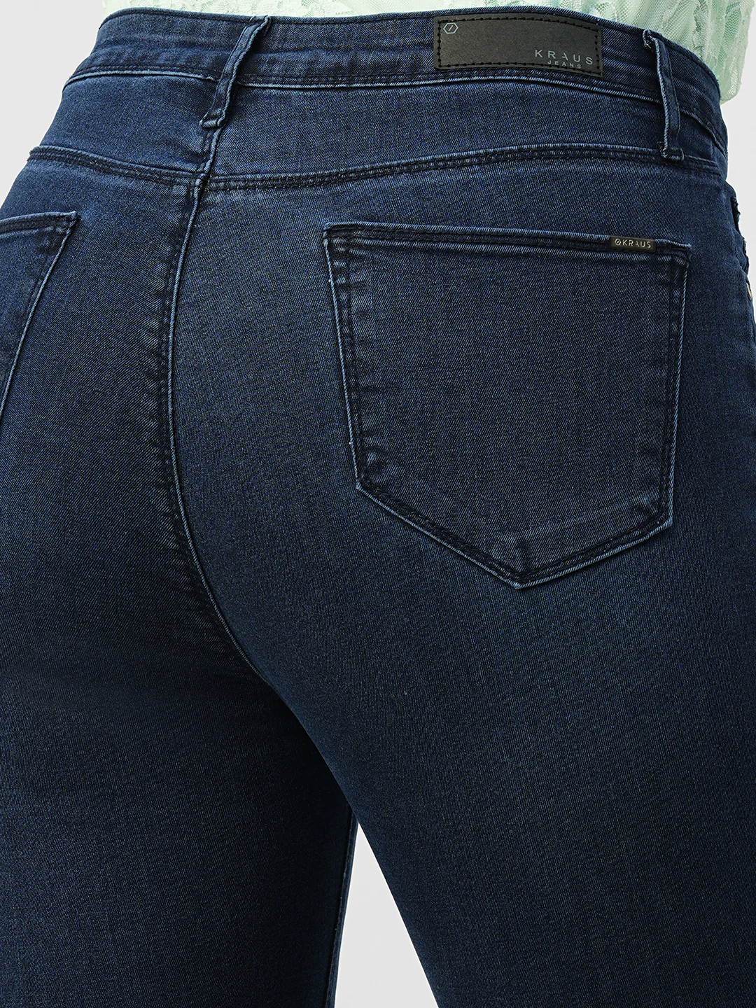 Women Dark Blue High-Rise Skinny Fit Jeans - Image 5