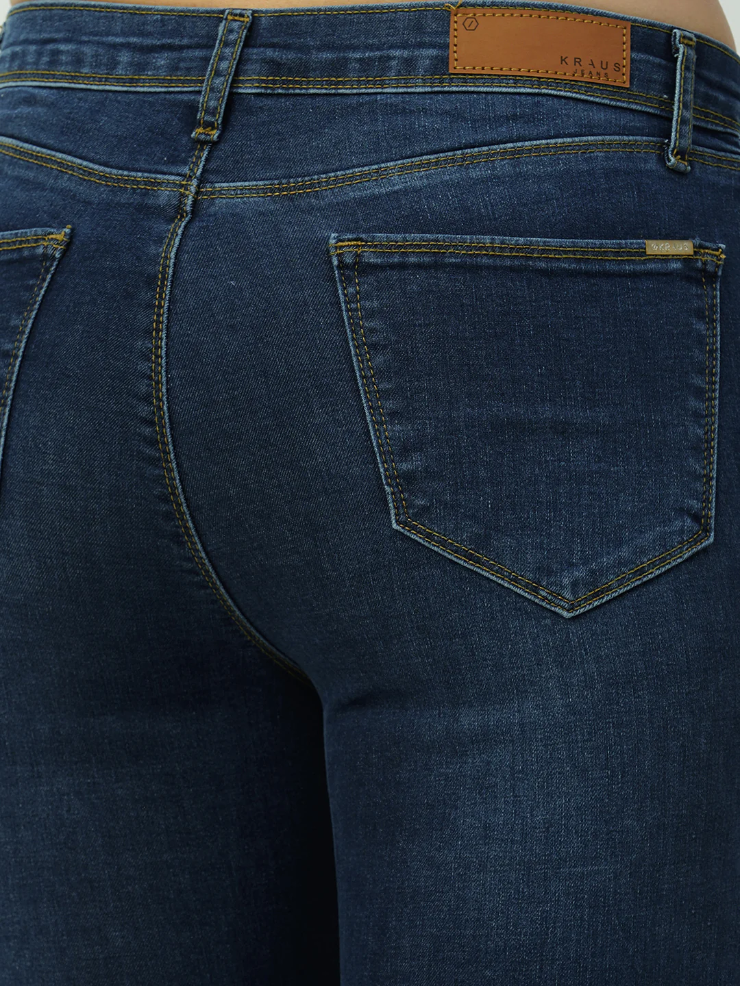 Women Dark Blue High-Rise Skinny Jeans - Image 5