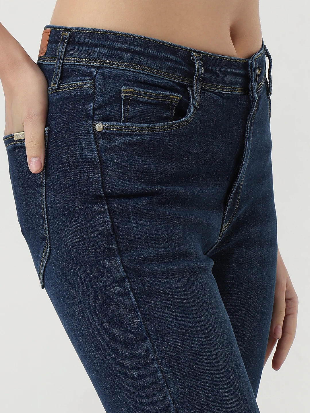 Women Dark Blue High-Rise Skinny Jeans - Image 6