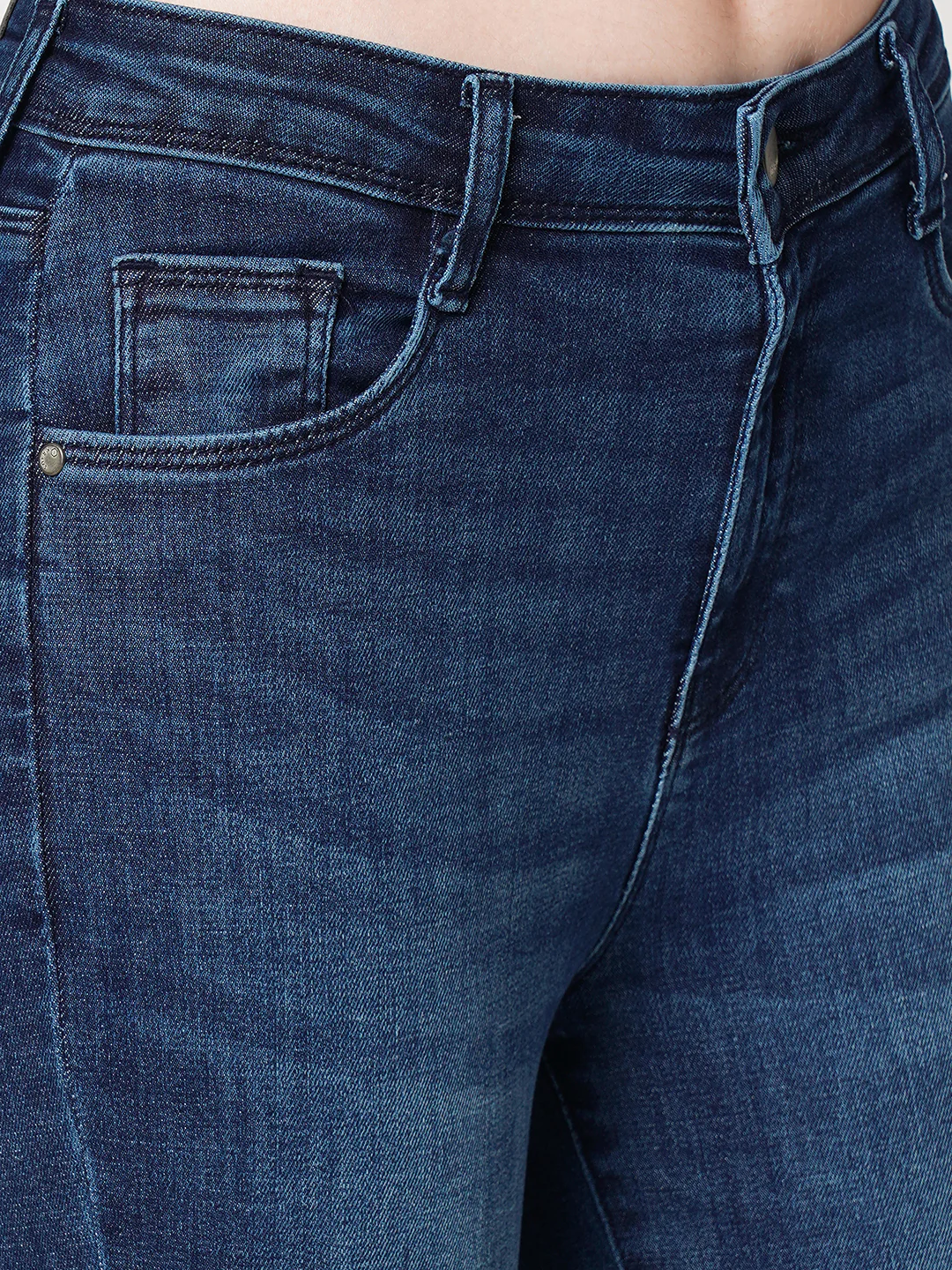 Women Dark Blue High-Rise Skinny Jeans - Image 5